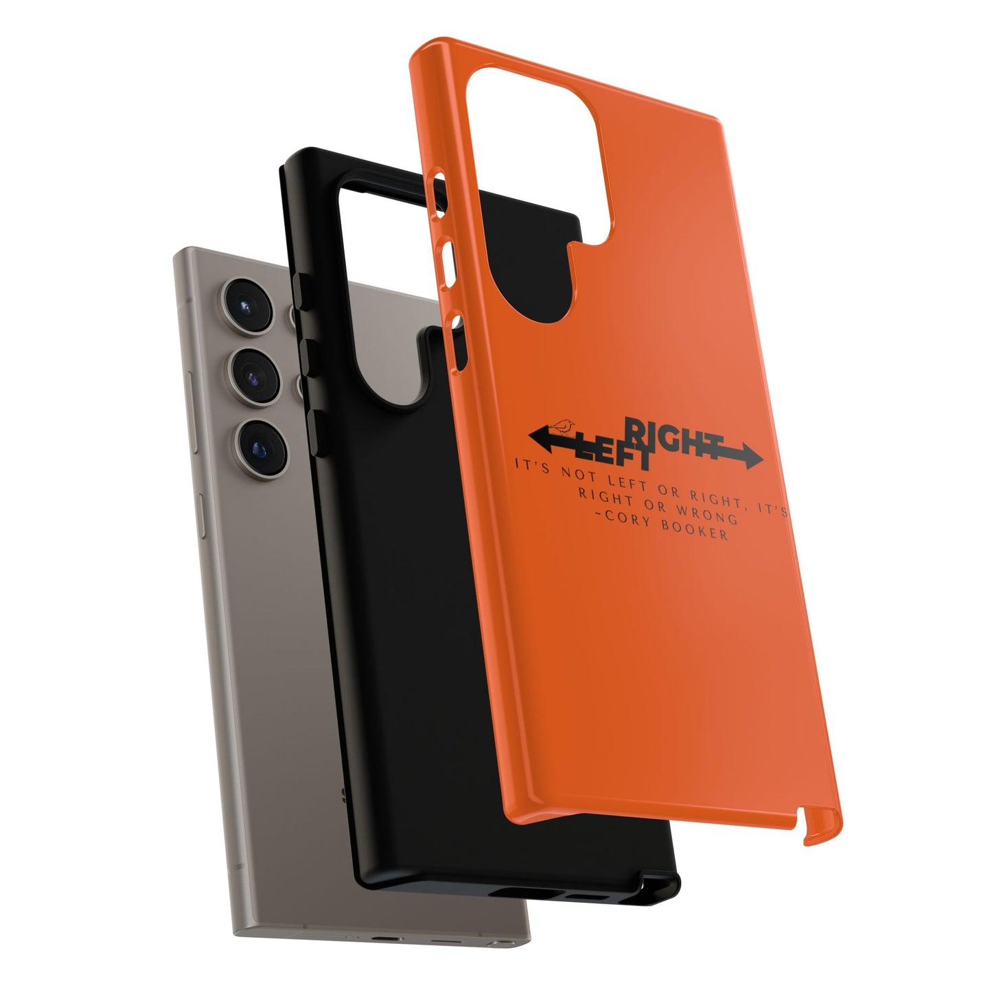 Phone Case - Right or Wrong Quote by Cory Booker