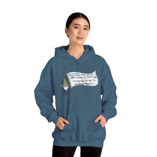 Gnomes Against Fascism, And... Unisex Heavy Blend™ Hooded Sweatshirt