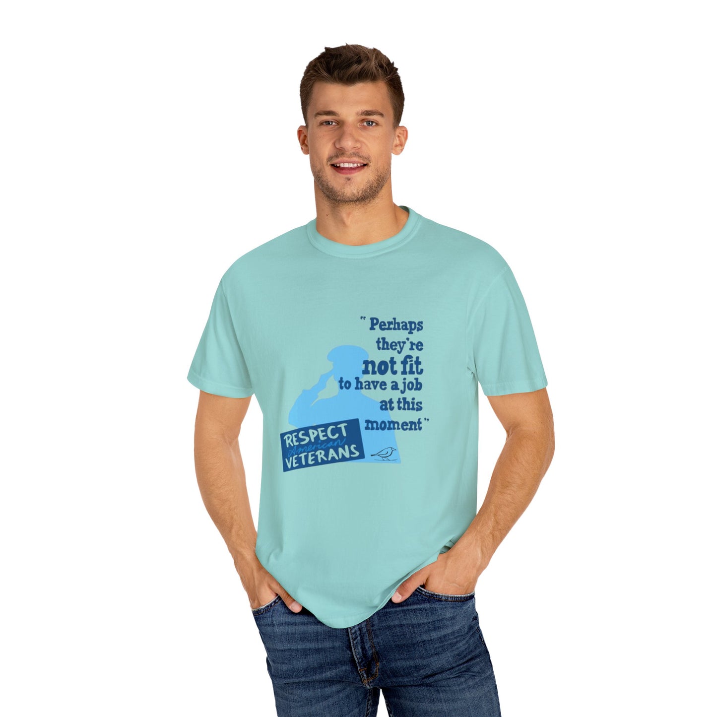T-Shirt - Unisex Garment-Dyed Tee for Patriotic Support
