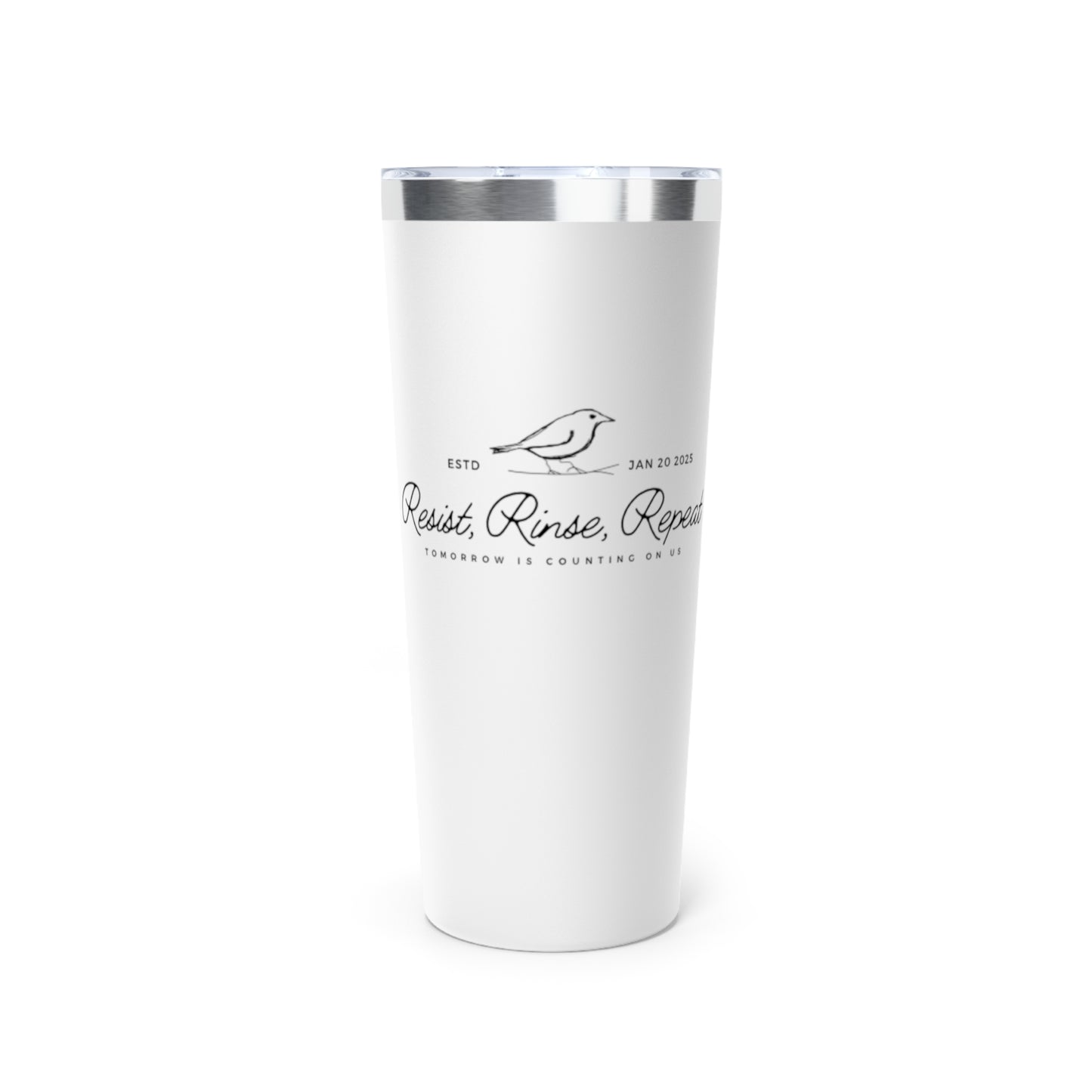 Resist Rinse Repeat Logo Tumbler - 22oz Copper Vacuum Insulated Drinkware