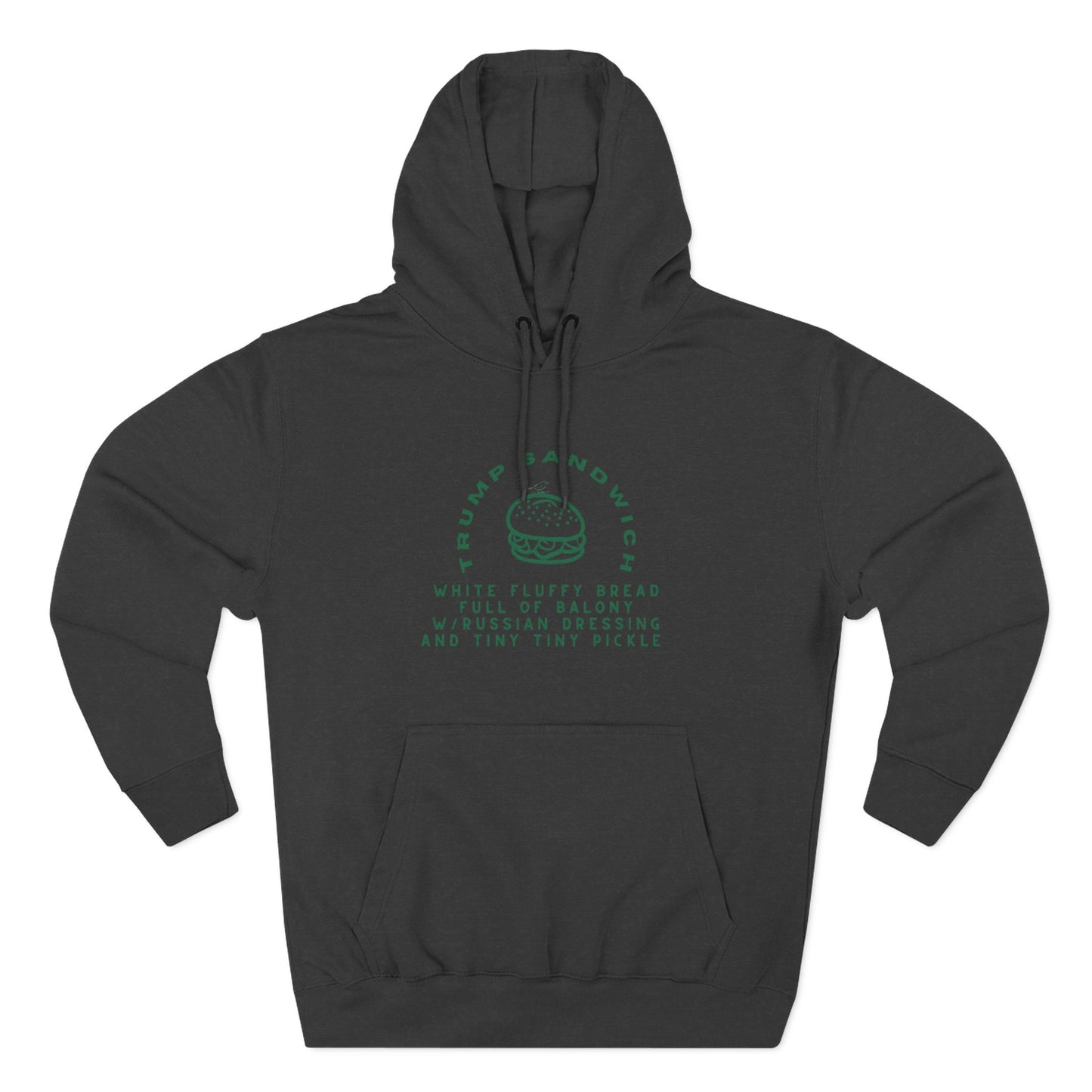 Trump Sandwich Fleece Hoodie - Perfect for Food Lovers