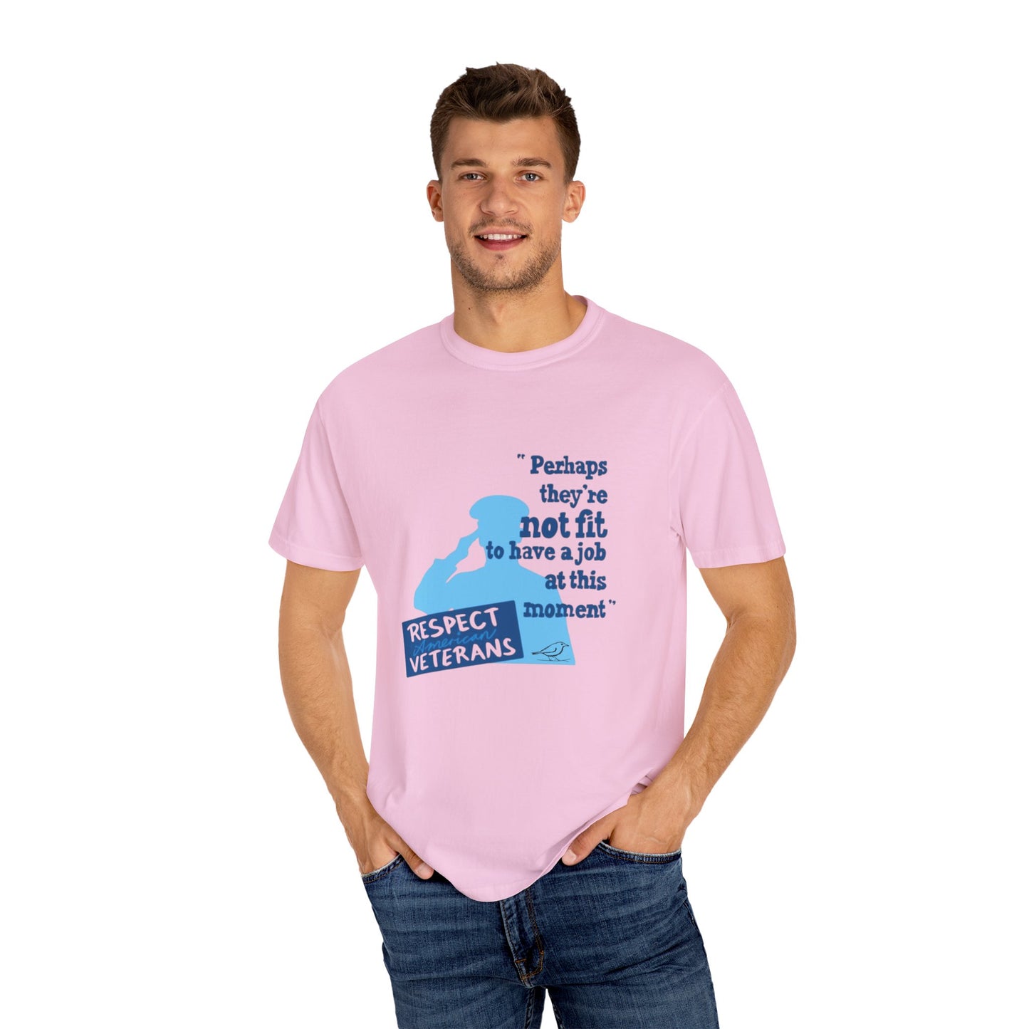 T-Shirt - Unisex Garment-Dyed Tee for Patriotic Support