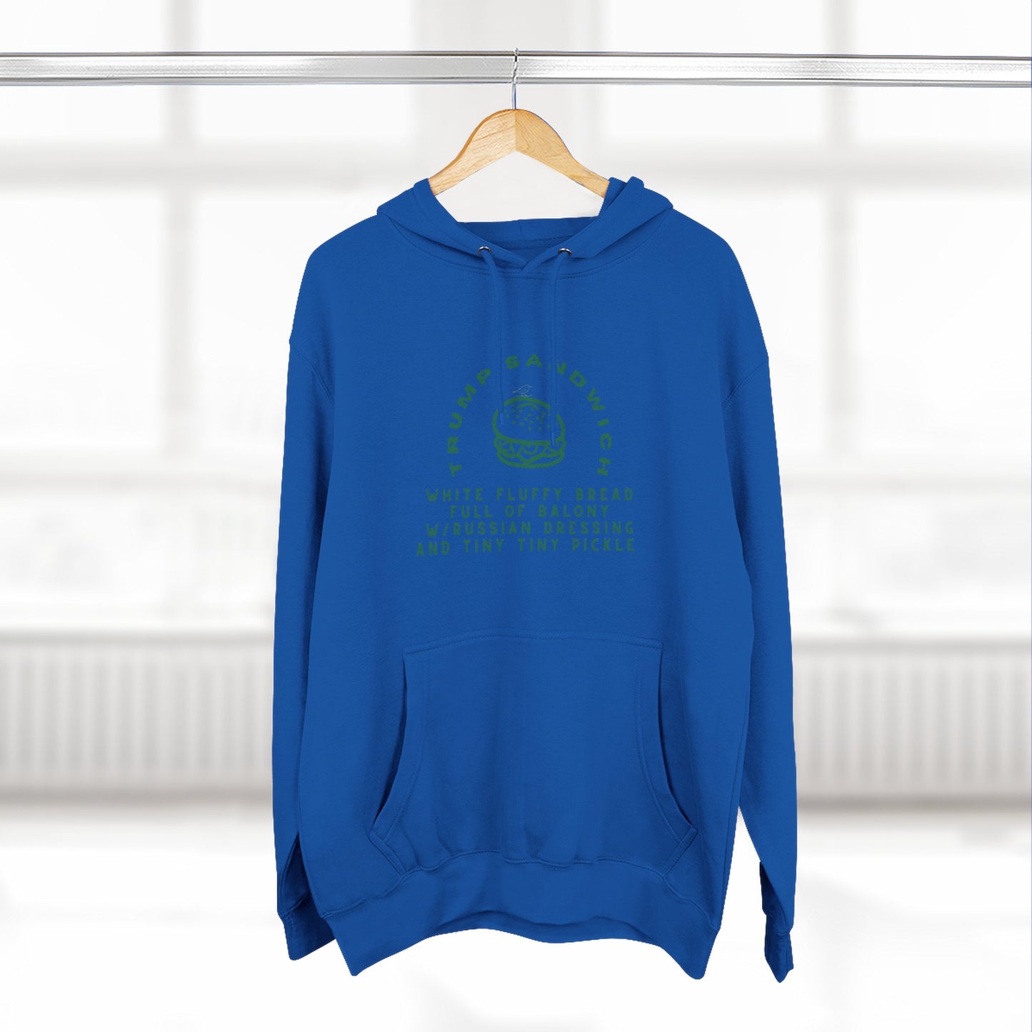 Trump Sandwich Fleece Hoodie - Perfect for Food Lovers