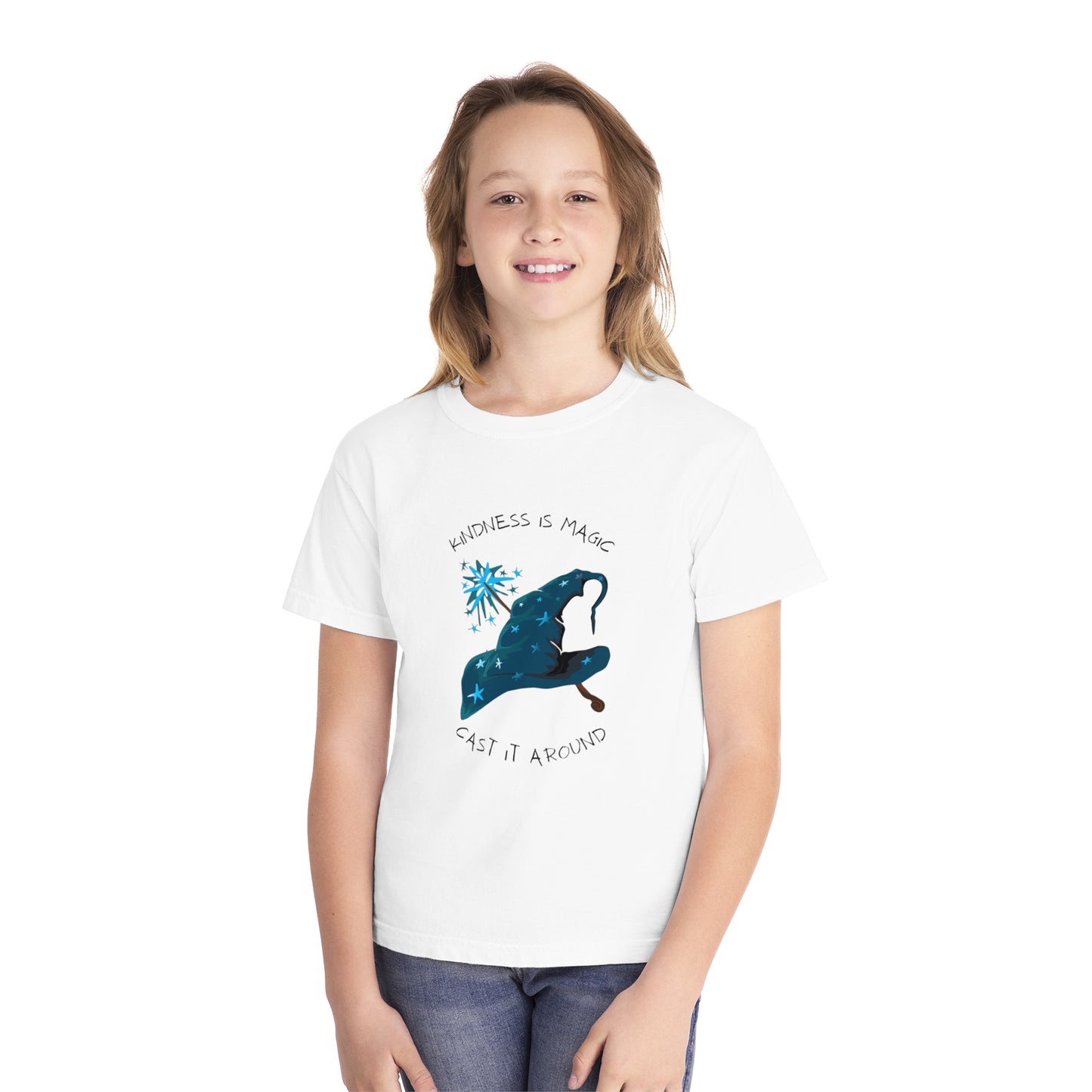 Youth Midweight Tee - 'Kindness is Magic' Enchanted Shirt for Kids