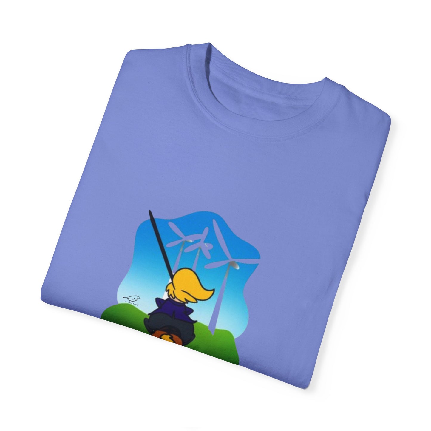 T-Shirt - 'Only Fools Fight Windmills' - Support Renewable Energy