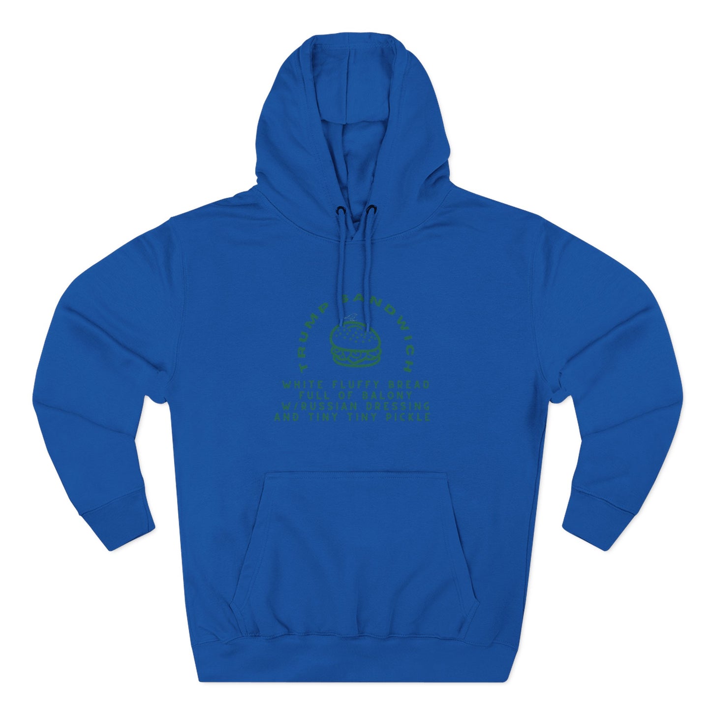 Trump Sandwich Fleece Hoodie - Perfect for Food Lovers