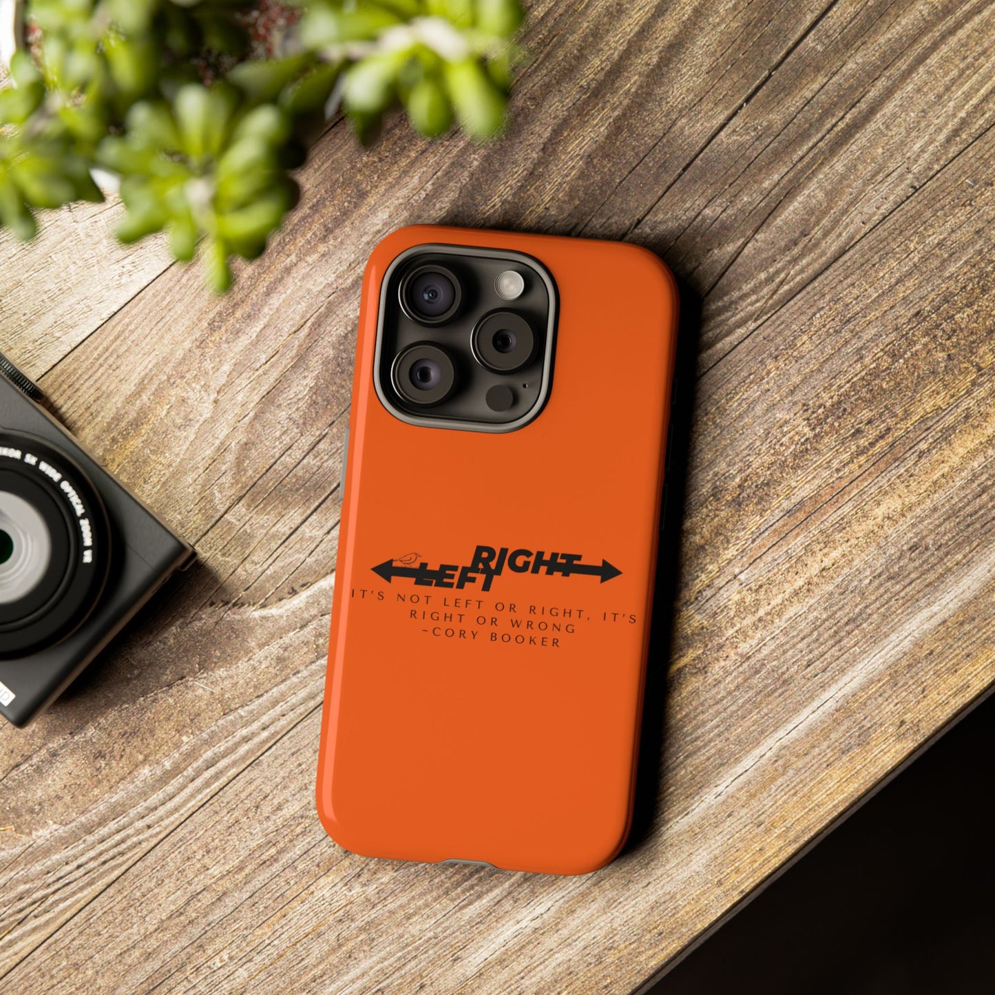 Phone Case - Right or Wrong Quote by Cory Booker