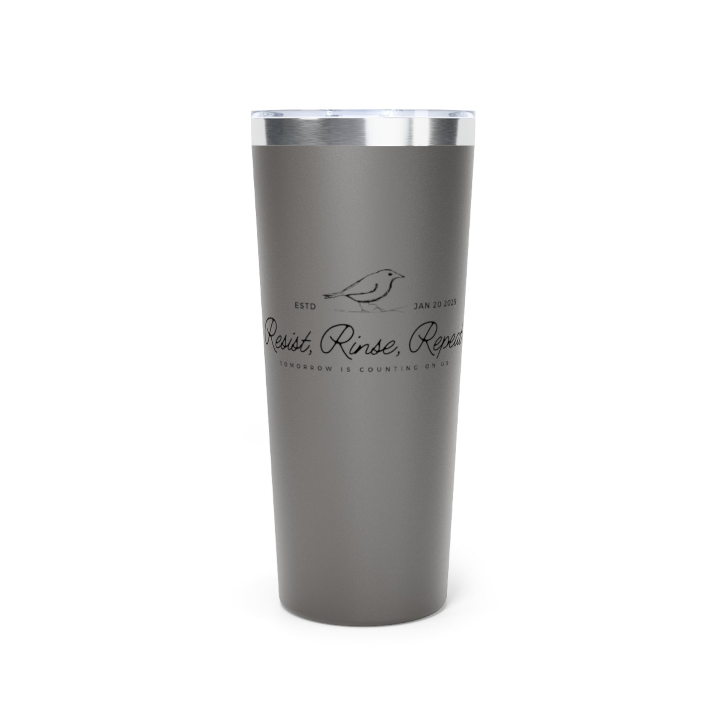 Resist Rinse Repeat Logo Tumbler - 22oz Copper Vacuum Insulated Drinkware