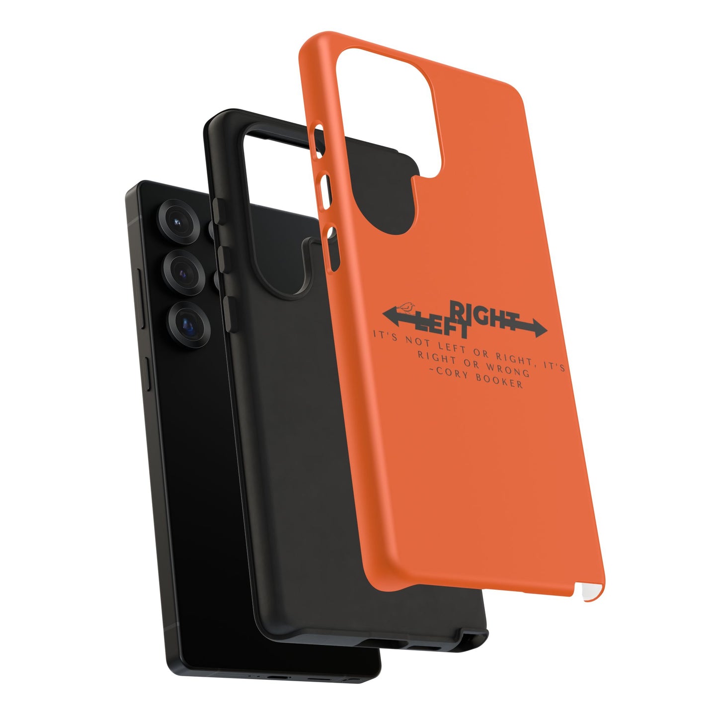 Phone Case - Right or Wrong Quote by Cory Booker
