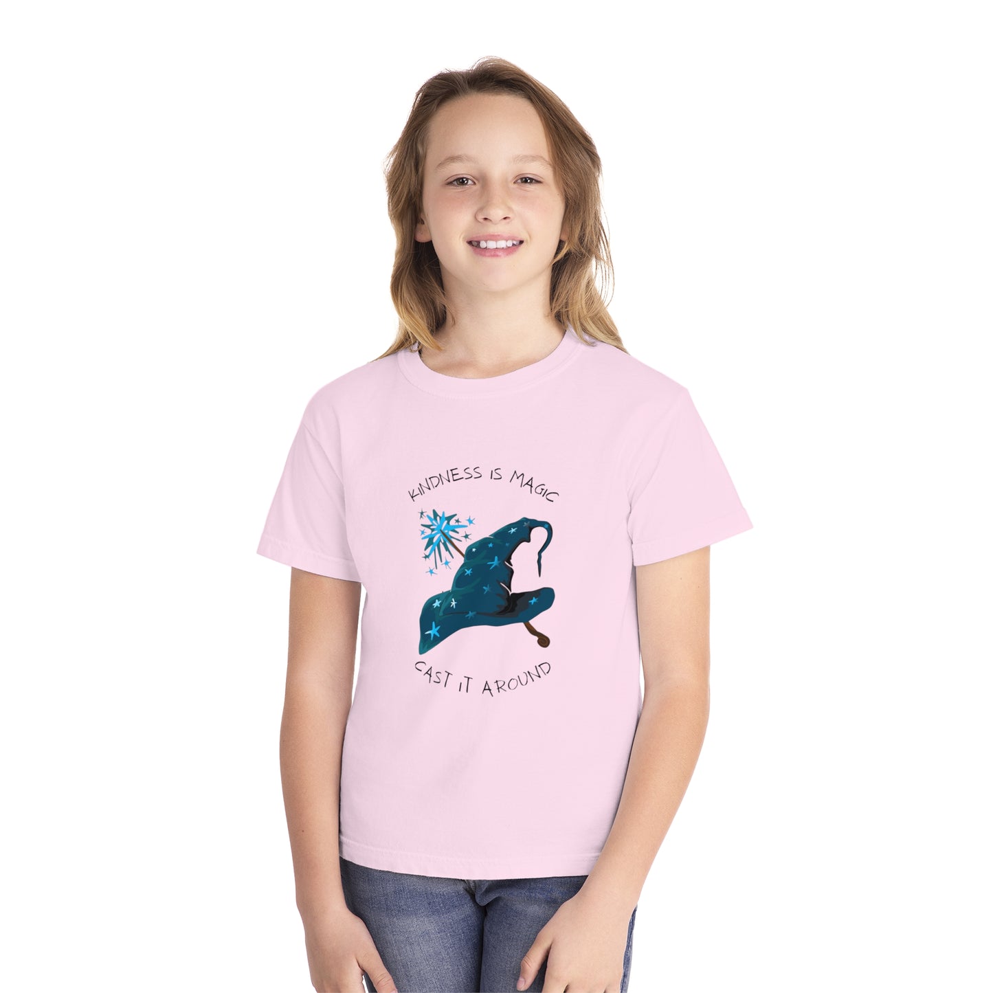 Youth Midweight Tee - 'Kindness is Magic' Enchanted Shirt for Kids