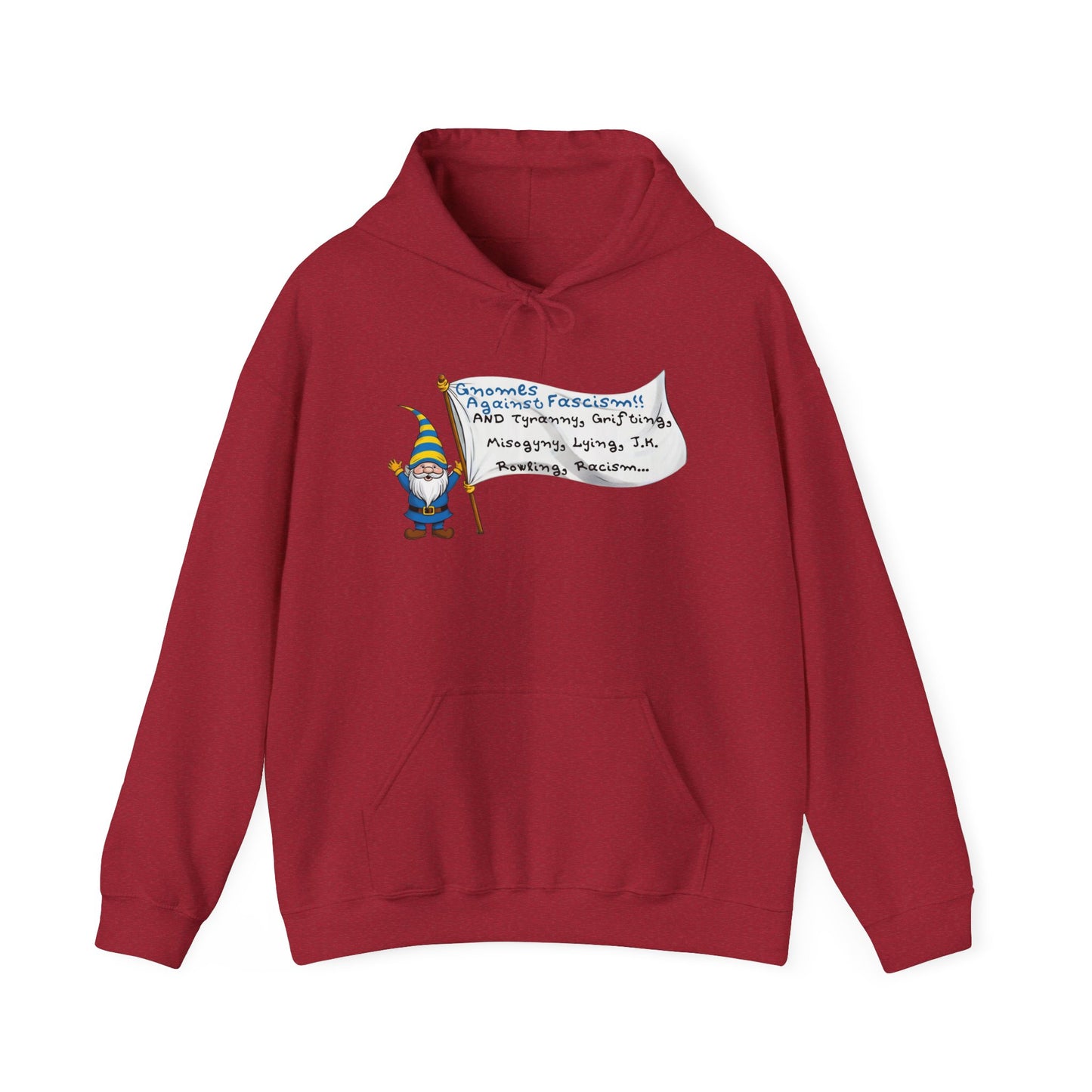 Gnomes Against Fascism, And... Unisex Heavy Blend™ Hooded Sweatshirt