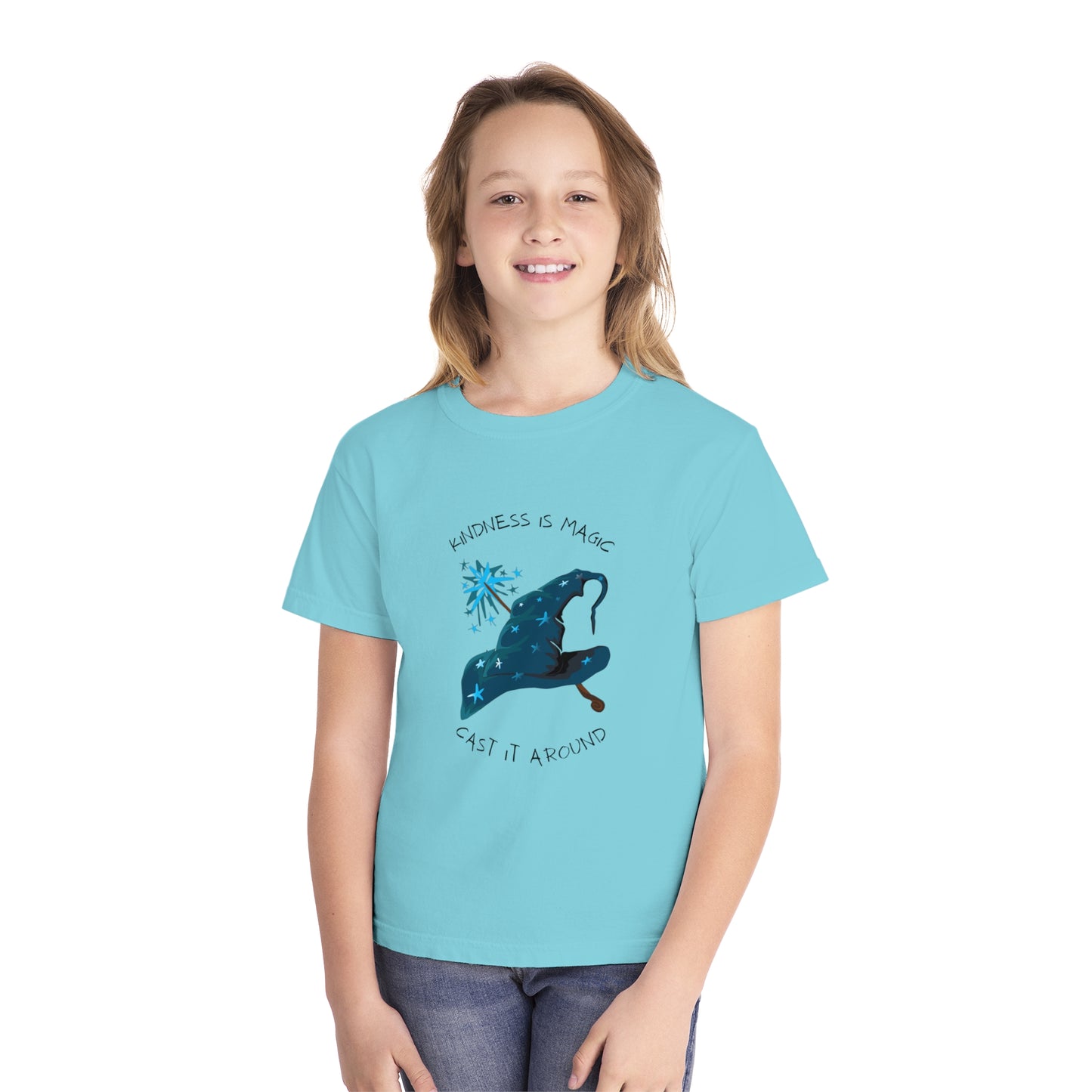 Youth Midweight Tee - 'Kindness is Magic' Enchanted Shirt for Kids