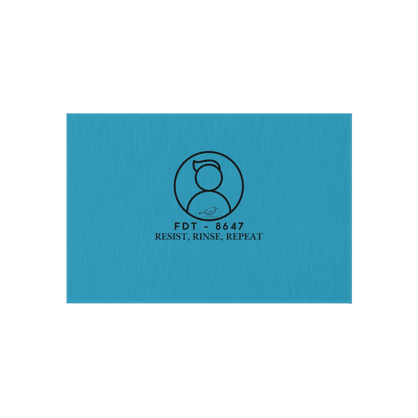 FDT Outdoor Rug - Resist, Rinse, Repeat Design