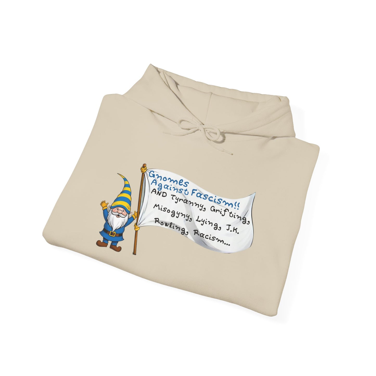 Gnomes Against Fascism, And... Unisex Heavy Blend™ Hooded Sweatshirt