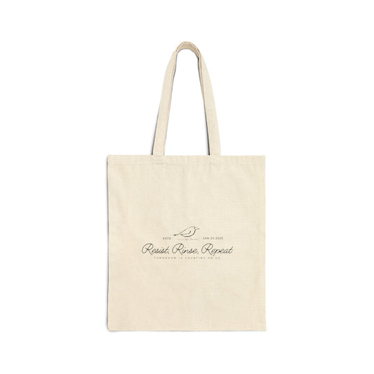 Canvas Tote Bag - "Resist, Rinse, Repeat"