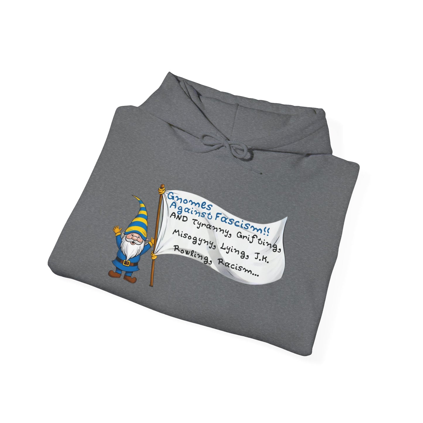 Gnomes Against Fascism, And... Unisex Heavy Blend™ Hooded Sweatshirt