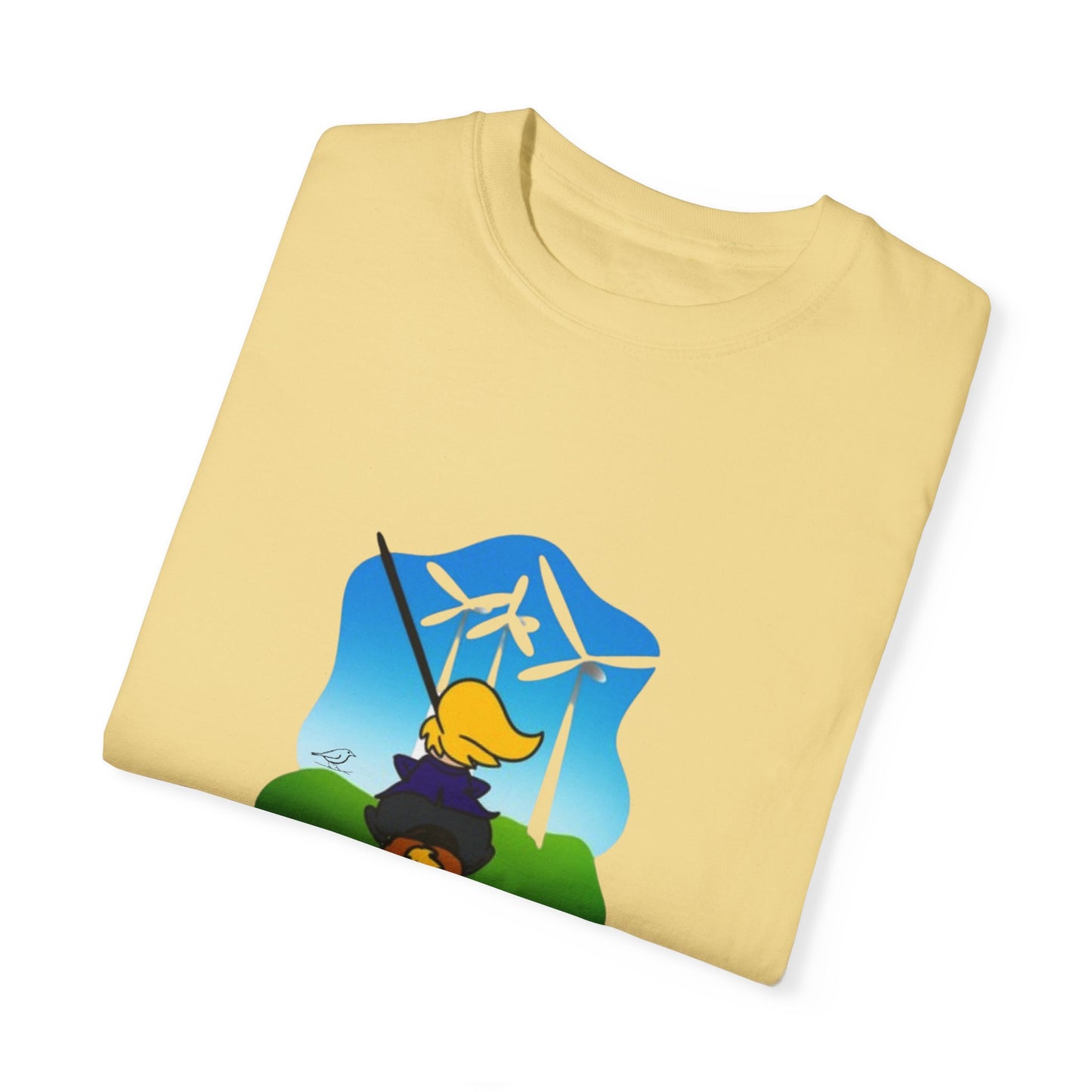 T-Shirt - 'Only Fools Fight Windmills' - Support Renewable Energy