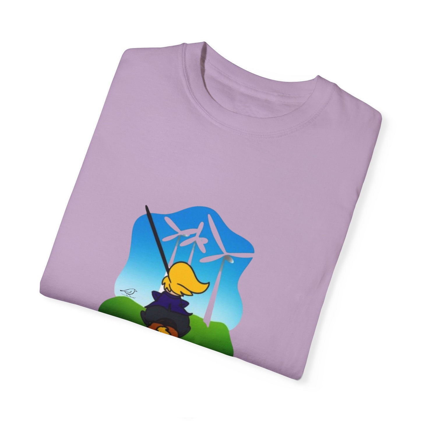 T-Shirt - 'Only Fools Fight Windmills' - Support Renewable Energy