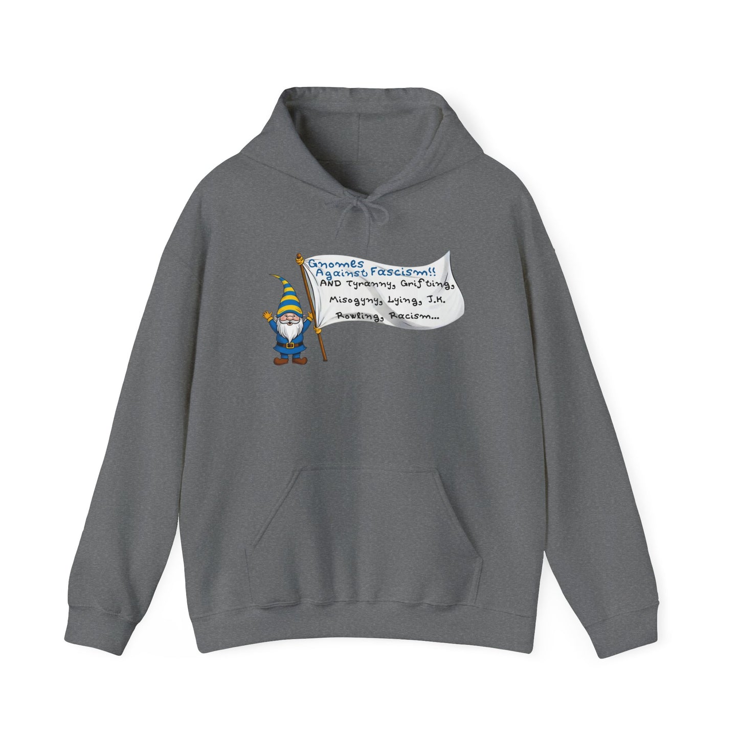 Gnomes Against Fascism, And... Unisex Heavy Blend™ Hooded Sweatshirt