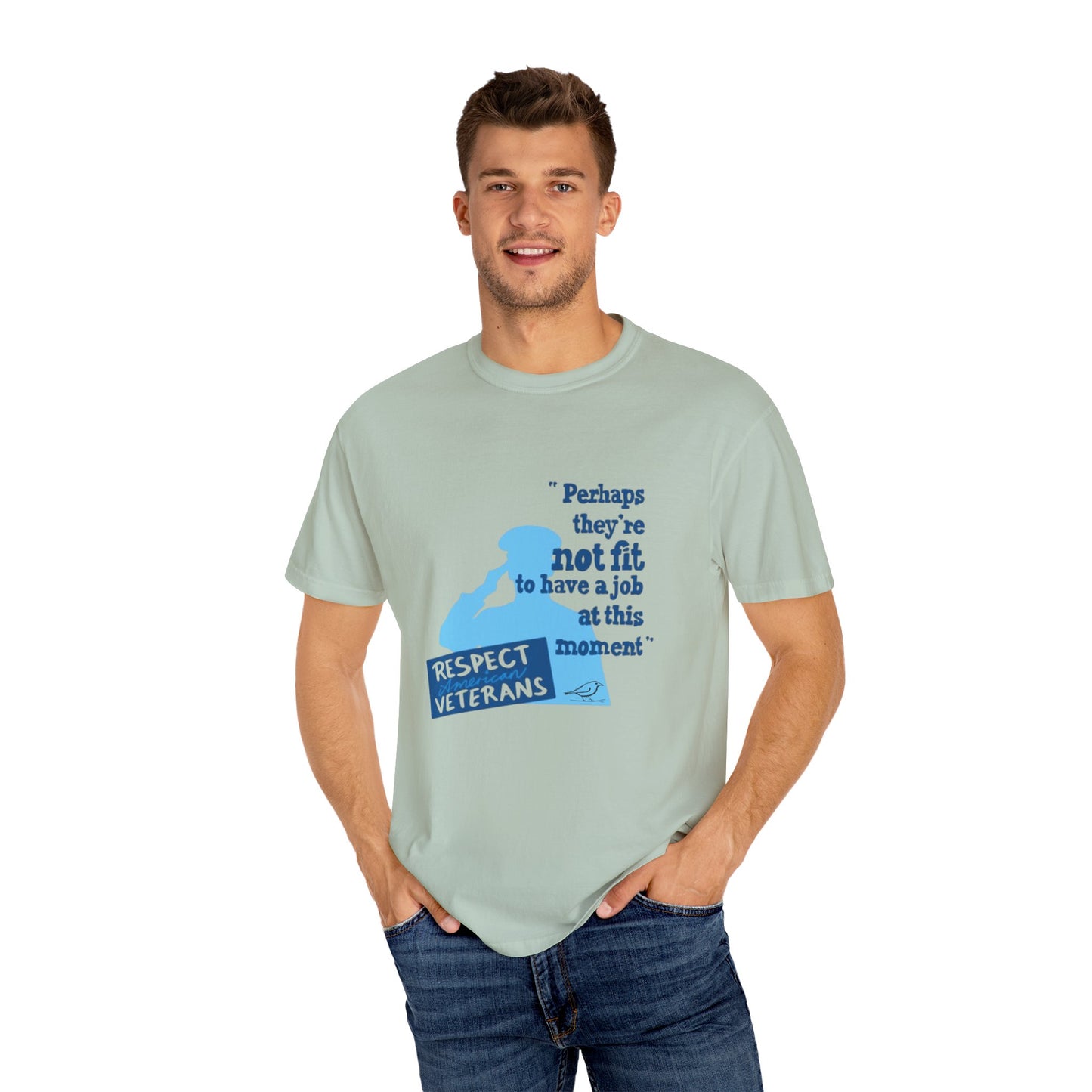 T-Shirt - Unisex Garment-Dyed Tee for Patriotic Support