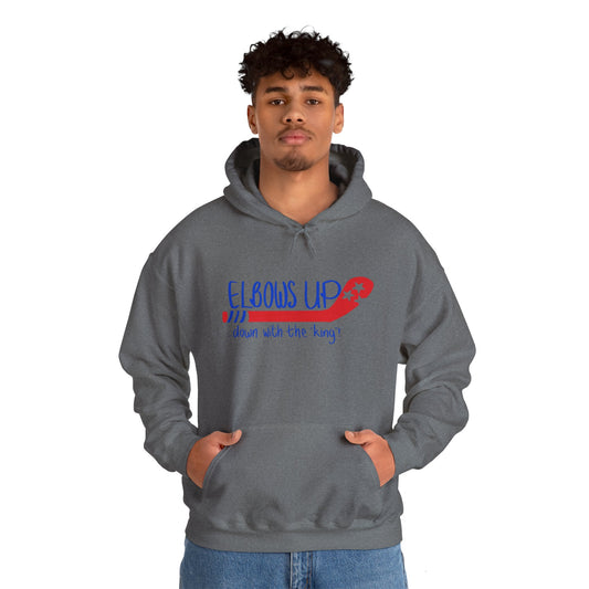 Unisex Hooded Sweatshirt - 'Elbows Up' Statement Hoodie