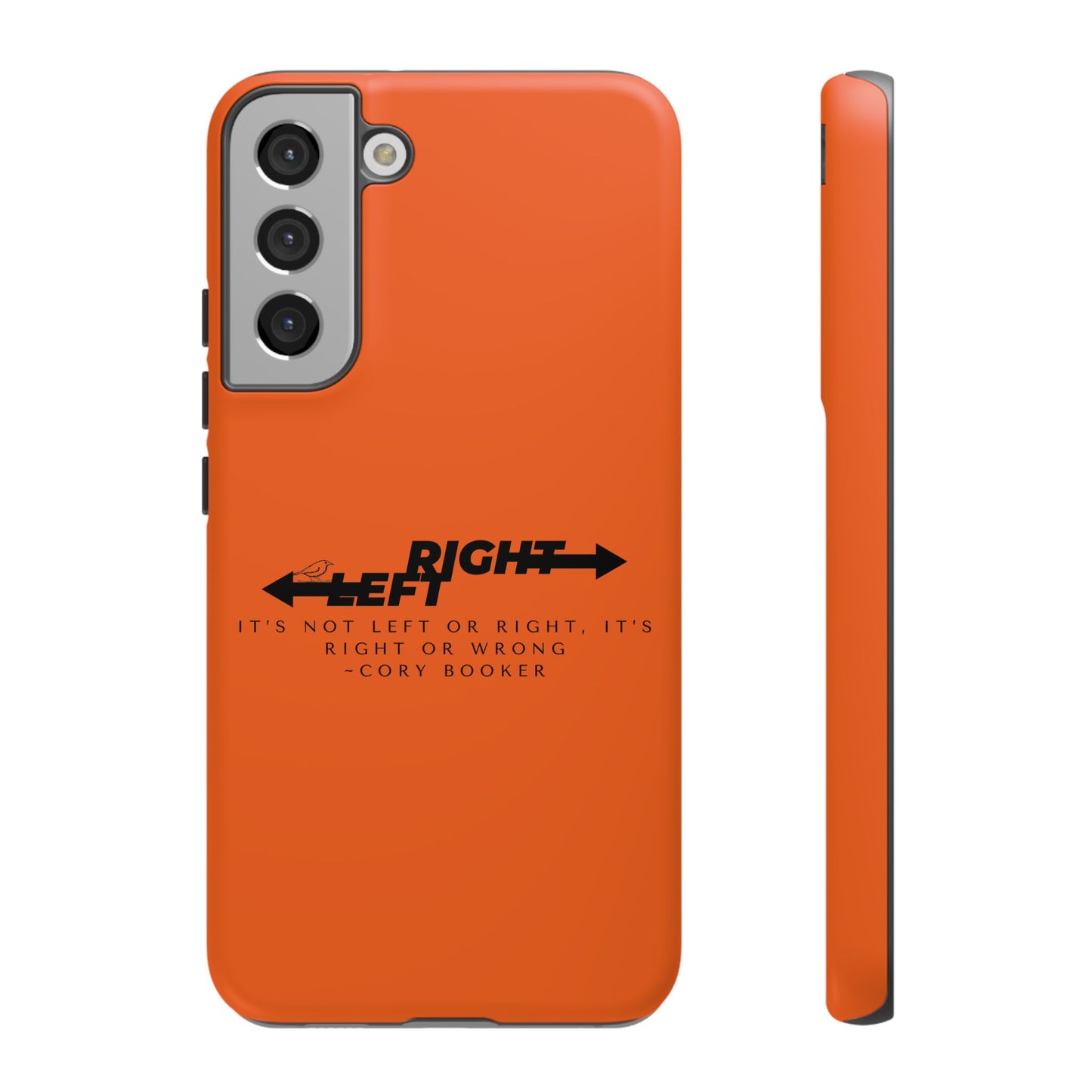 Phone Case - Right or Wrong Quote by Cory Booker