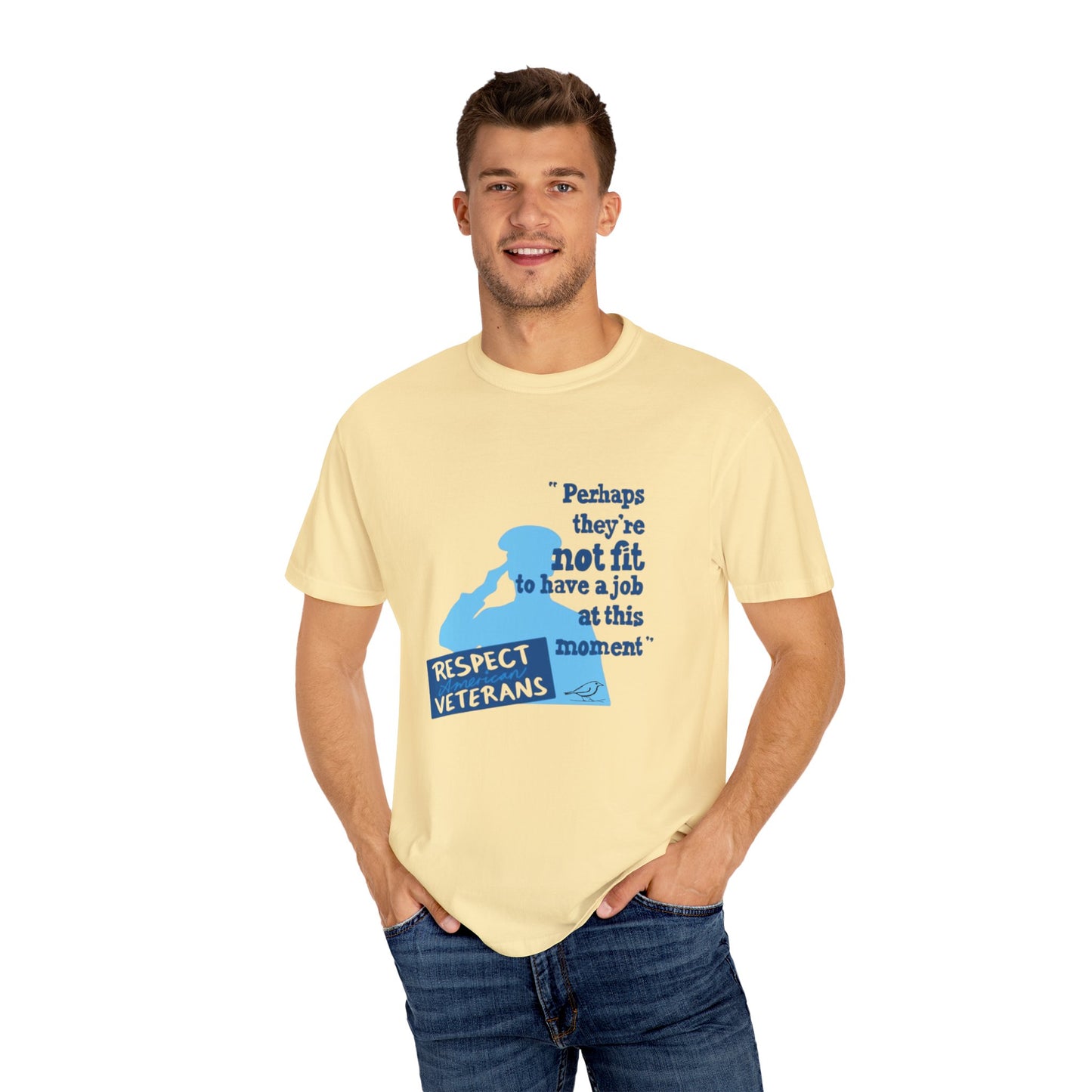 T-Shirt - Unisex Garment-Dyed Tee for Patriotic Support
