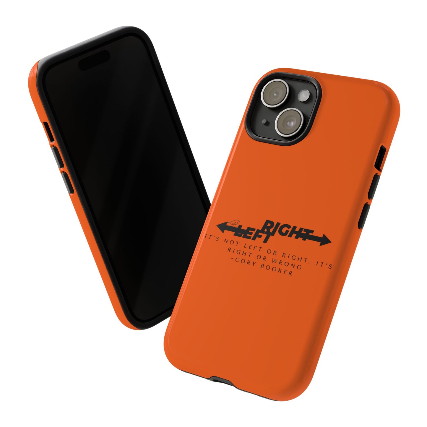 Phone Case - Right or Wrong Quote by Cory Booker