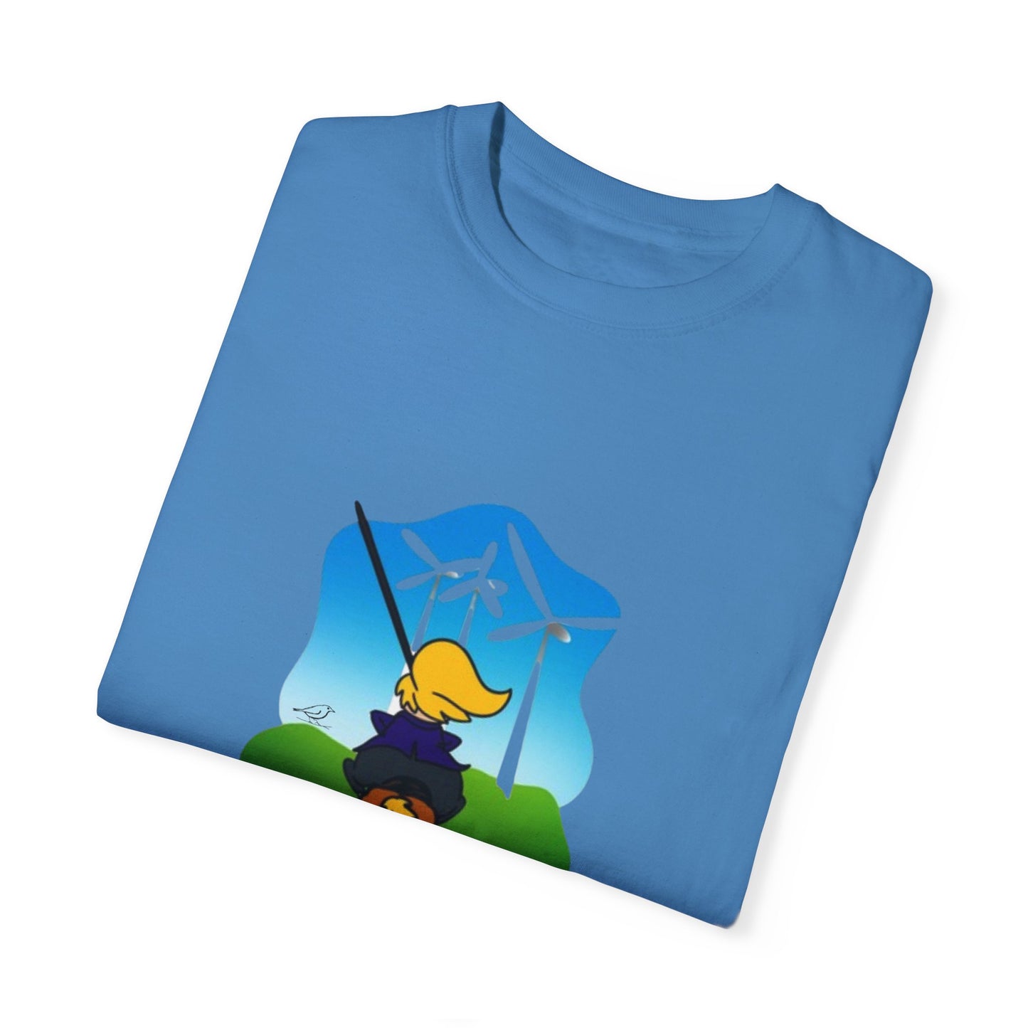 T-Shirt - 'Only Fools Fight Windmills' - Support Renewable Energy