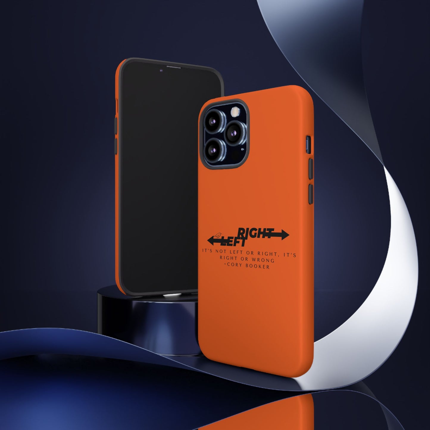 Phone Case - Right or Wrong Quote by Cory Booker