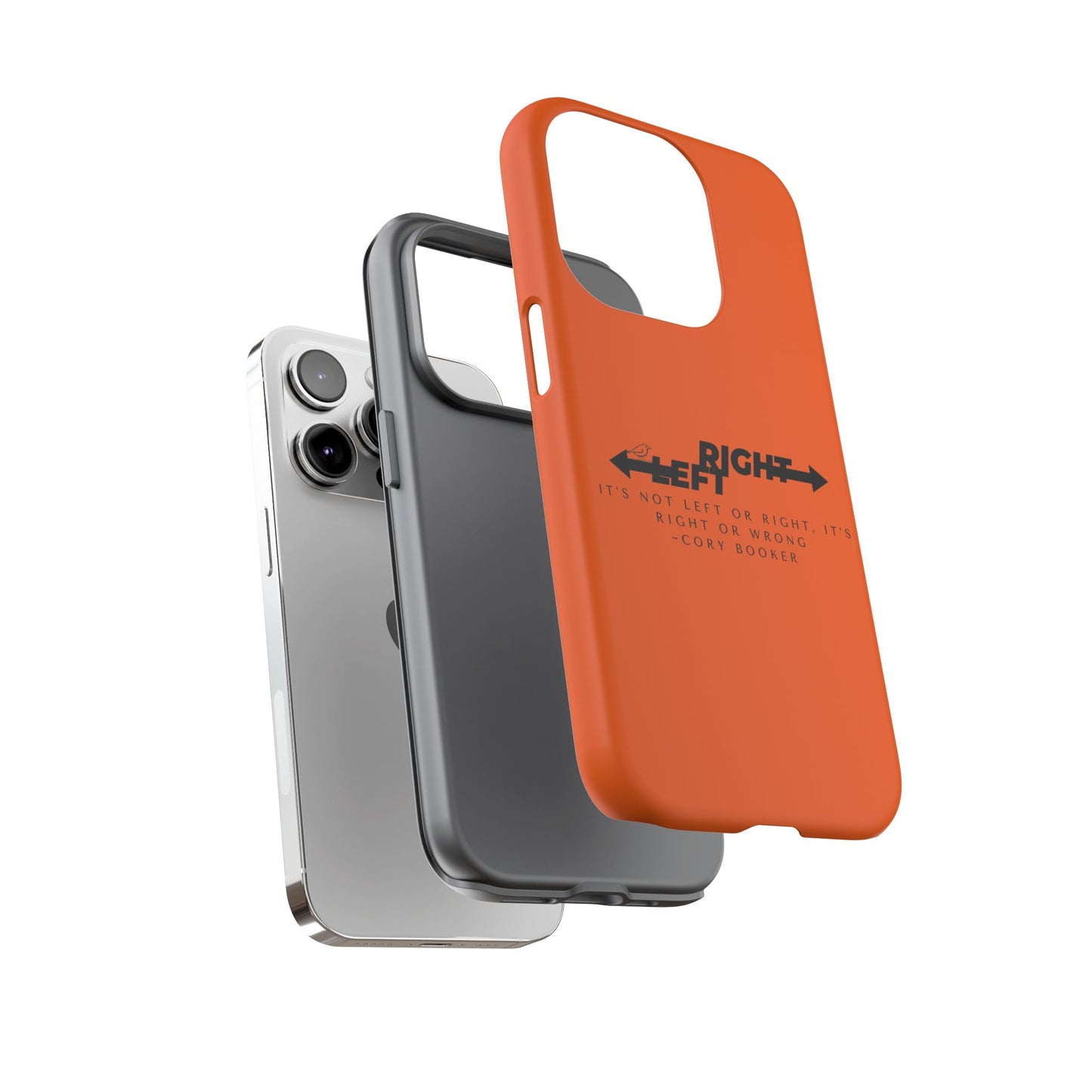 Phone Case - Right or Wrong Quote by Cory Booker
