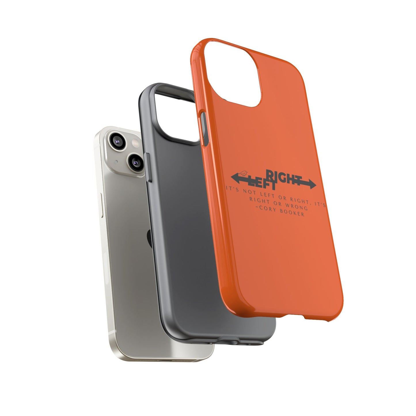 Phone Case - Right or Wrong Quote by Cory Booker