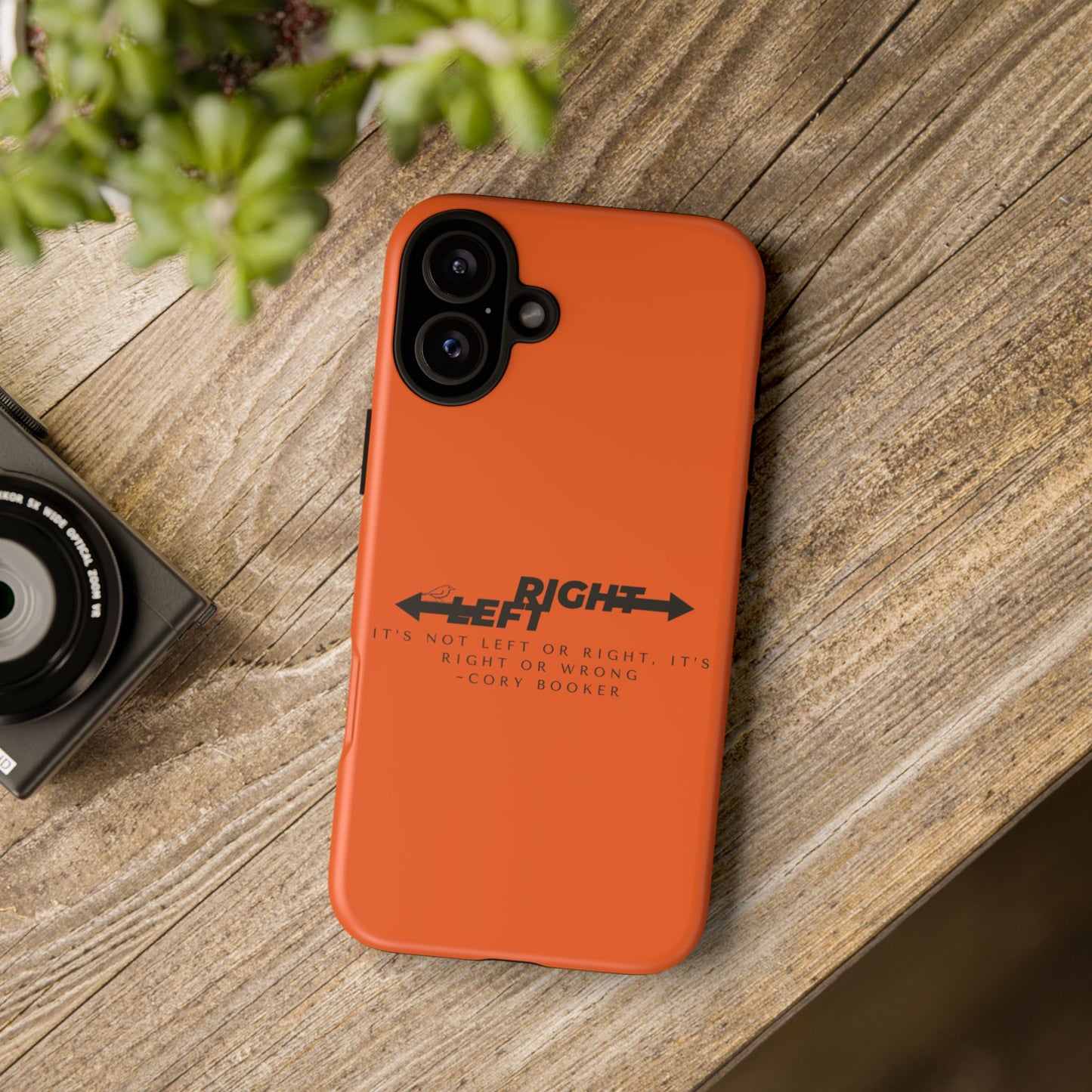 Phone Case - Right or Wrong Quote by Cory Booker