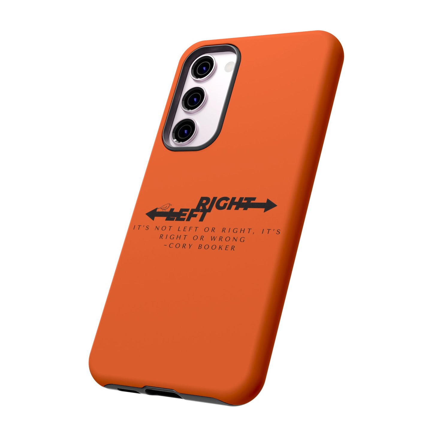 Phone Case - Right or Wrong Quote by Cory Booker