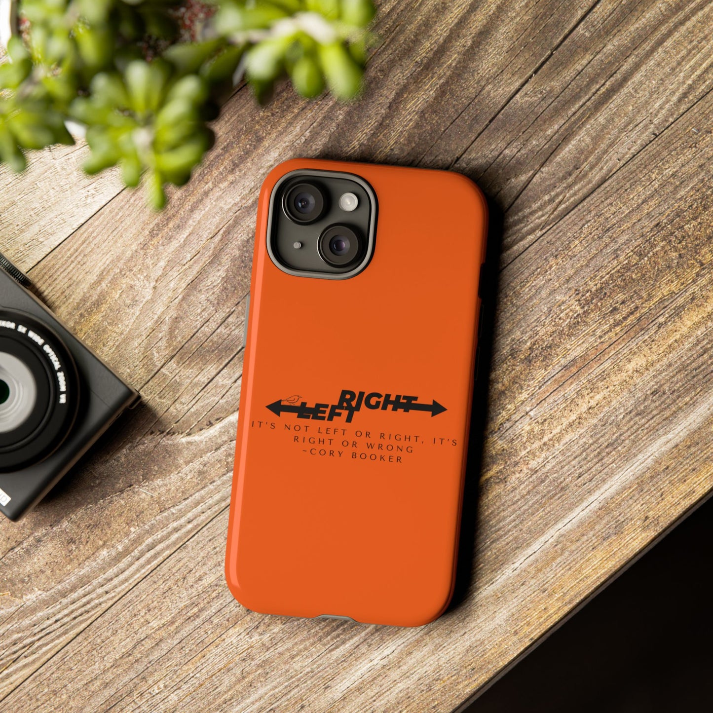 Phone Case - Right or Wrong Quote by Cory Booker