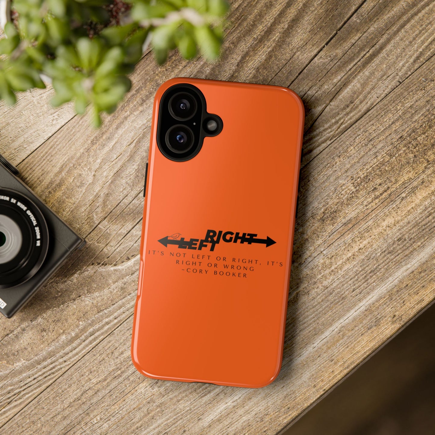 Phone Case - Right or Wrong Quote by Cory Booker