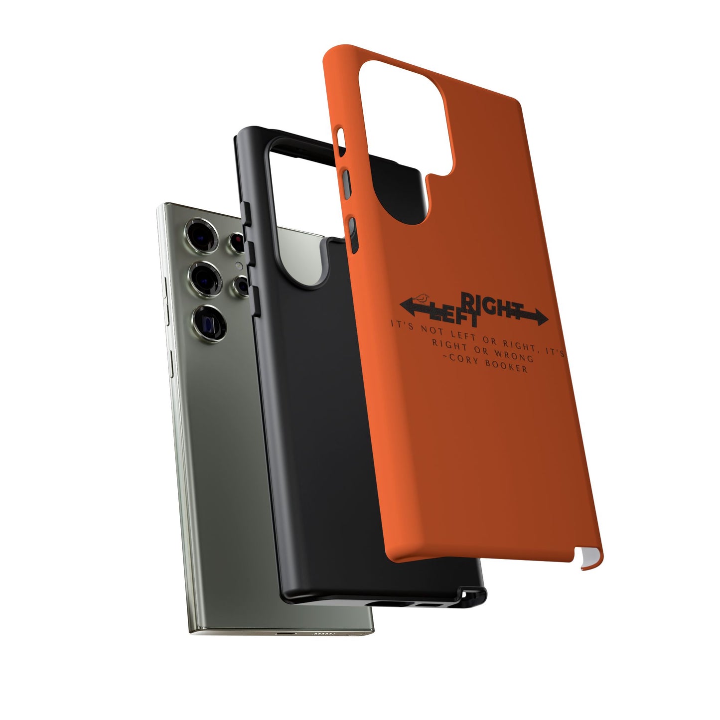 Phone Case - Right or Wrong Quote by Cory Booker