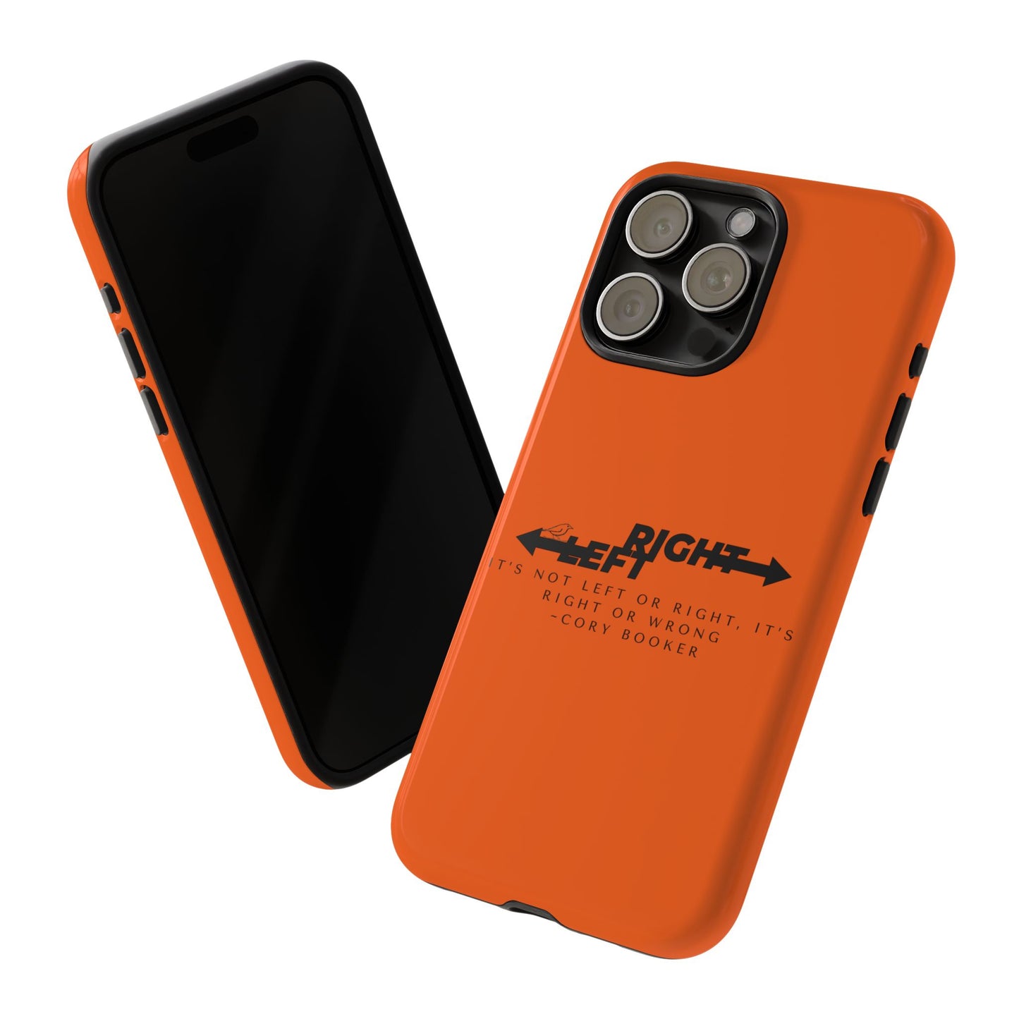 Phone Case - Right or Wrong Quote by Cory Booker