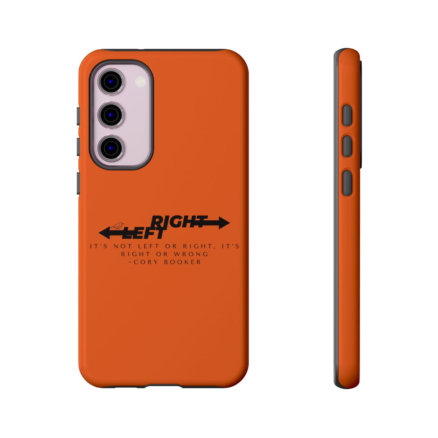 Phone Case - Right or Wrong Quote by Cory Booker