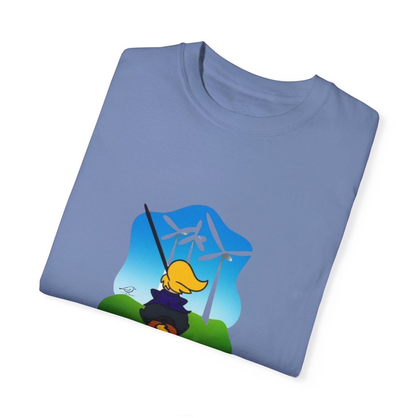 T-Shirt - 'Only Fools Fight Windmills' - Support Renewable Energy