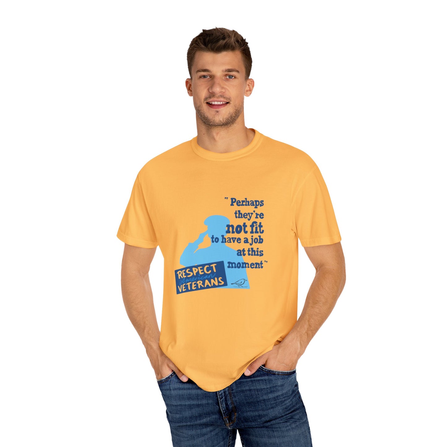 T-Shirt - Unisex Garment-Dyed Tee for Patriotic Support