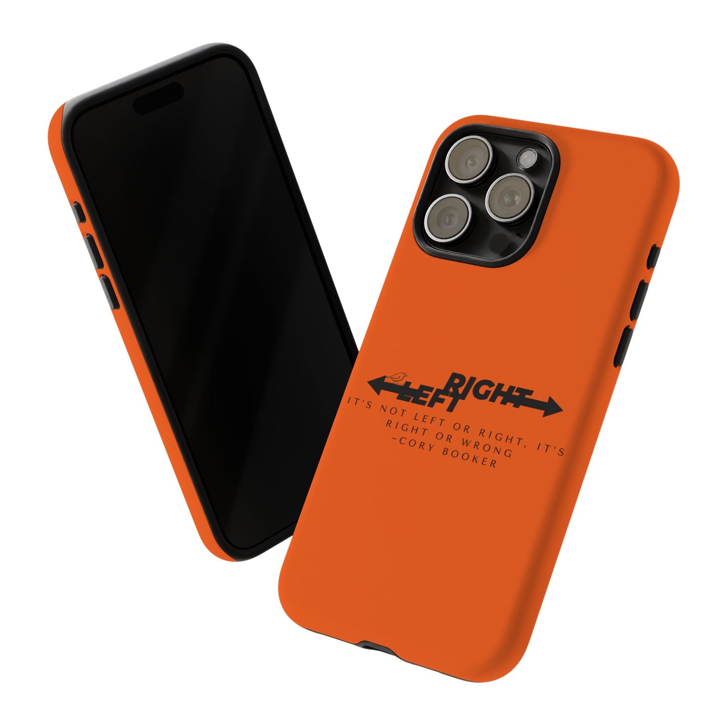 Phone Case - Right or Wrong Quote by Cory Booker