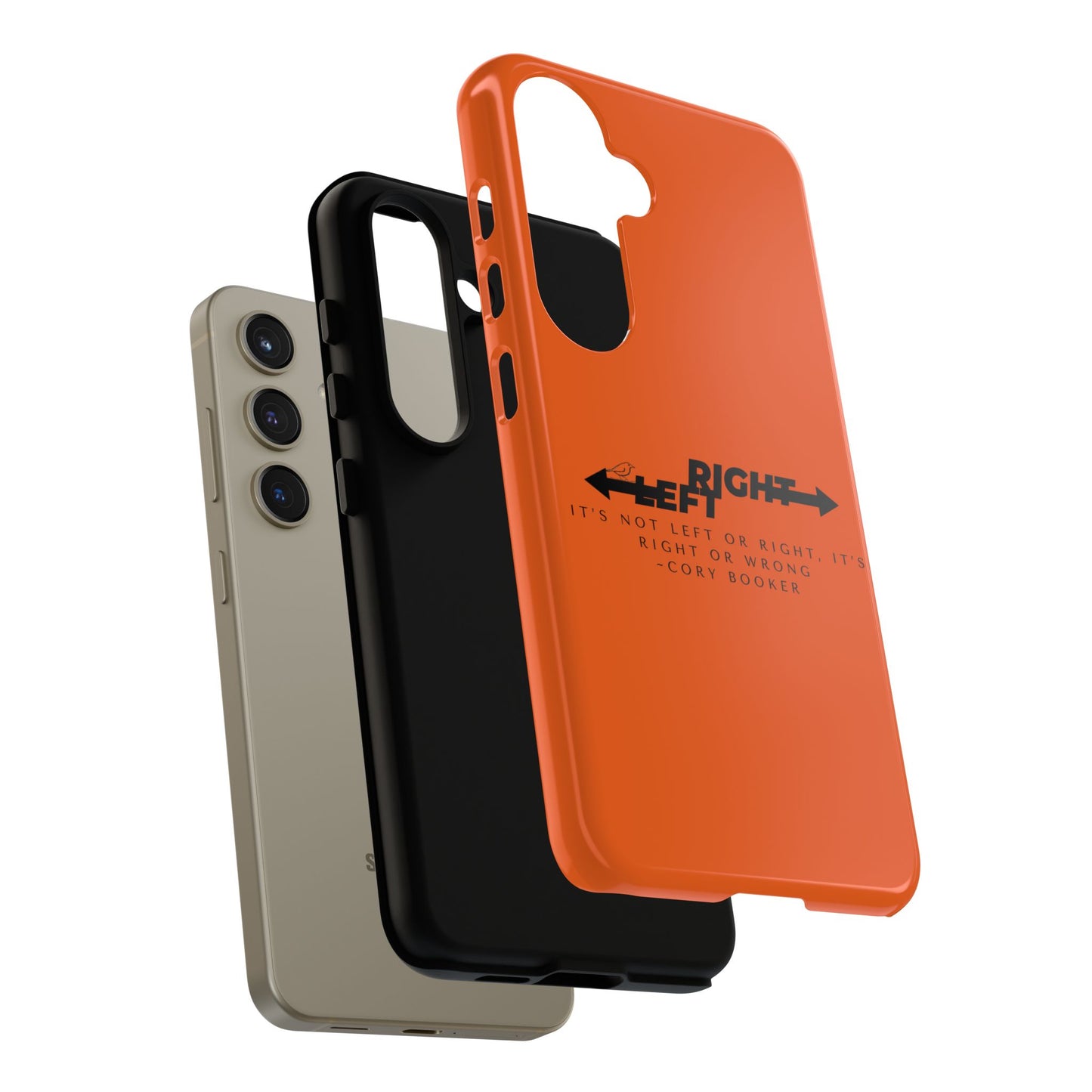 Phone Case - Right or Wrong Quote by Cory Booker