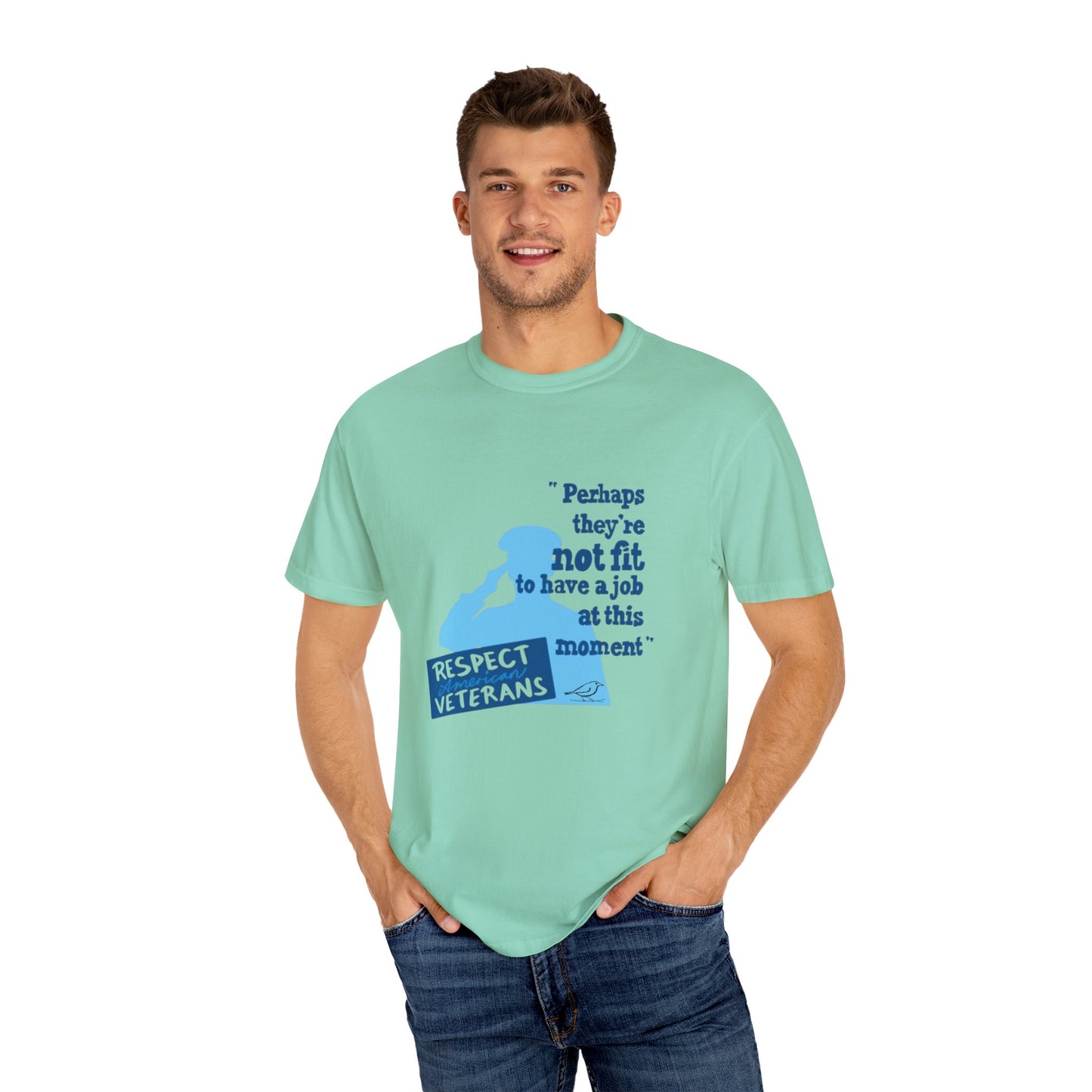 T-Shirt - Unisex Garment-Dyed Tee for Patriotic Support