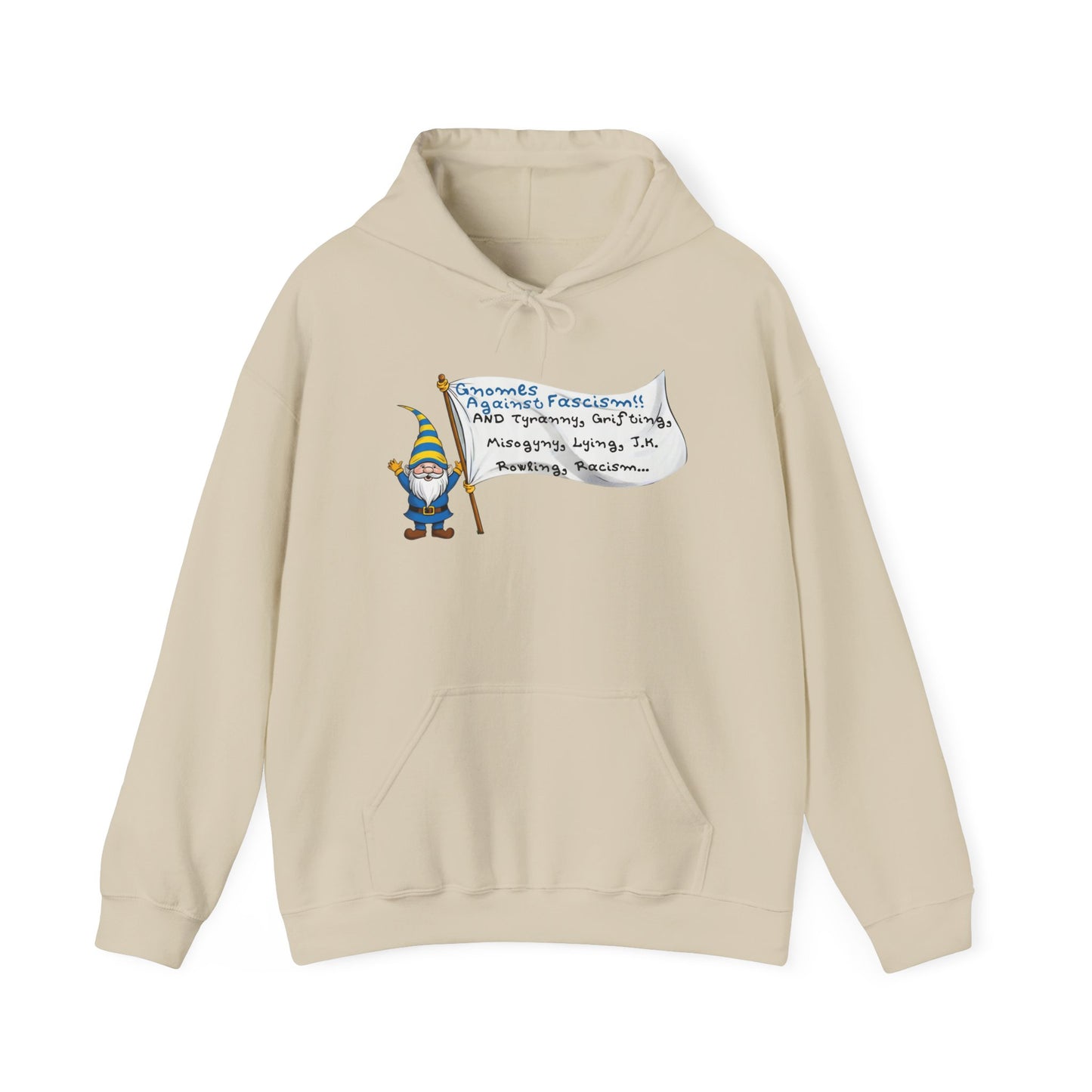 Gnomes Against Fascism, And... Unisex Heavy Blend™ Hooded Sweatshirt