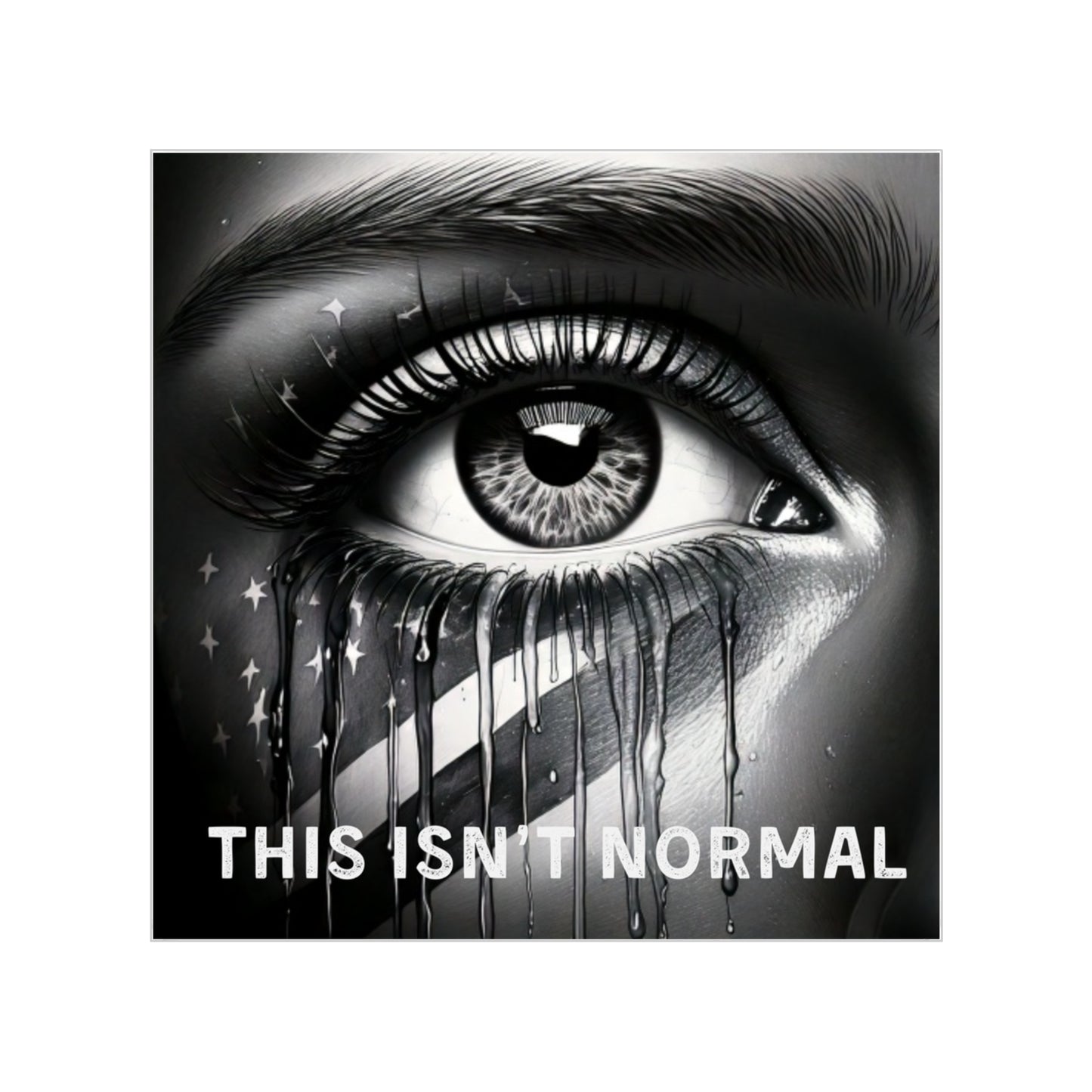 Sticker - Eye Design with 'This Isn't Normal' Text