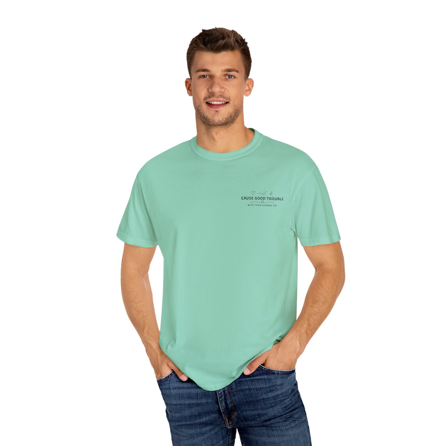 T-Shirt – "Cause Good Trouble" & Harvard Graphic