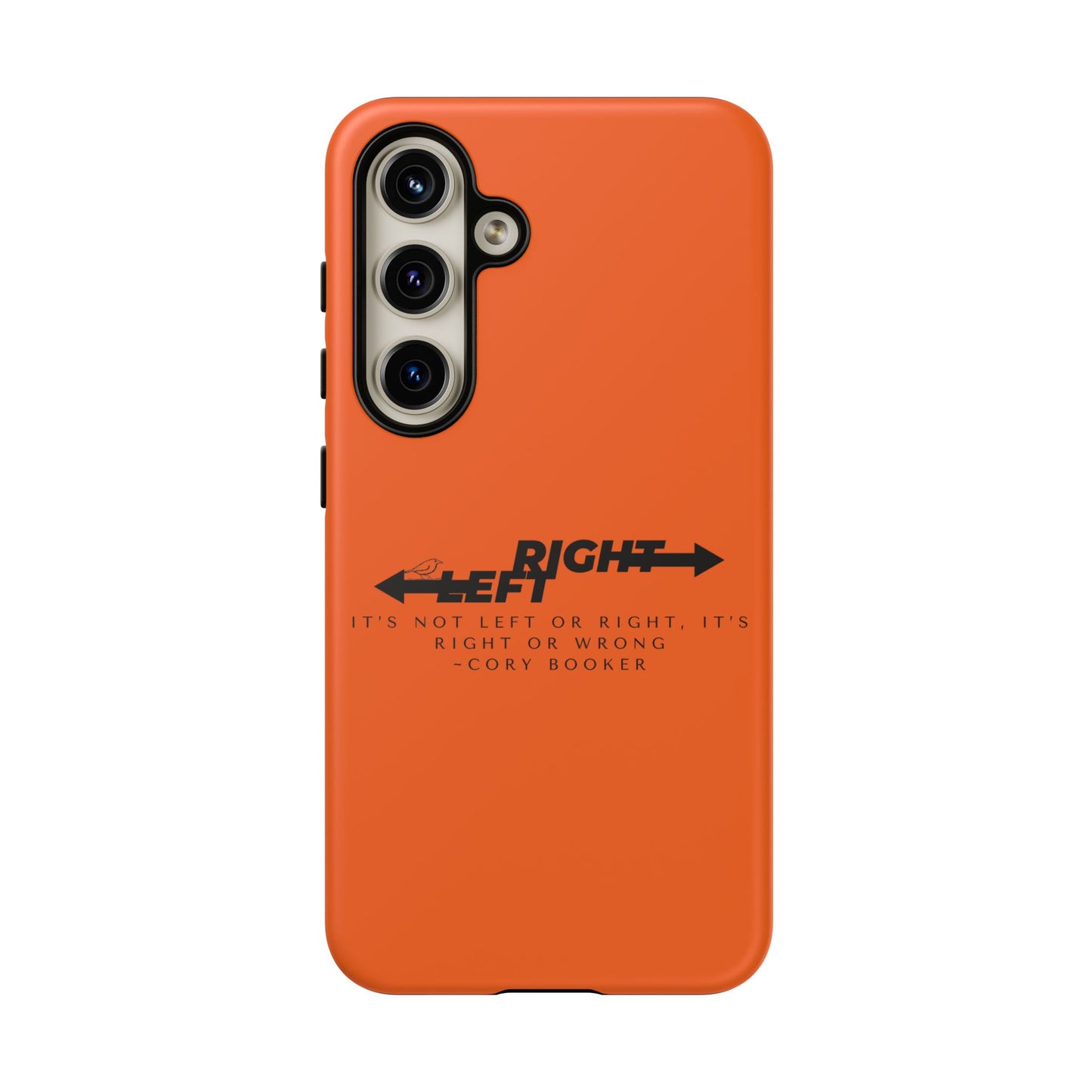 Phone Case - Right or Wrong Quote by Cory Booker