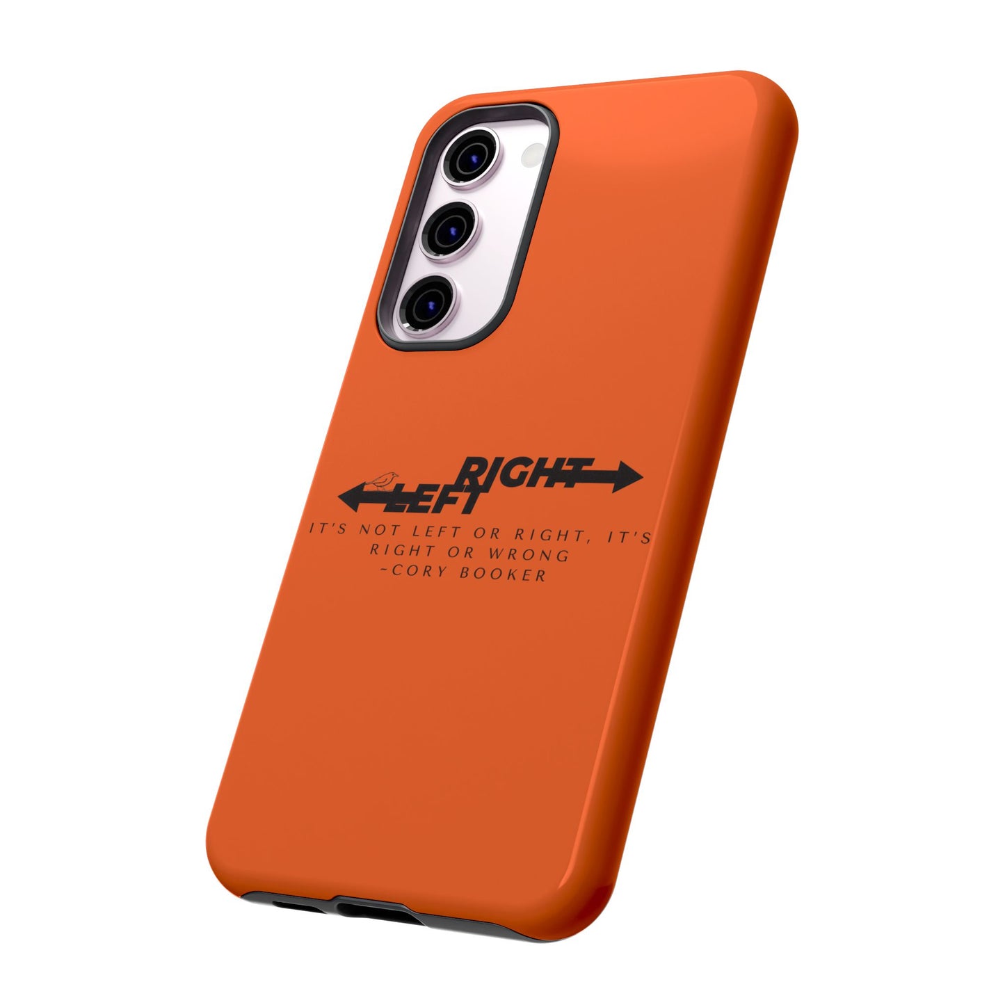Phone Case - Right or Wrong Quote by Cory Booker