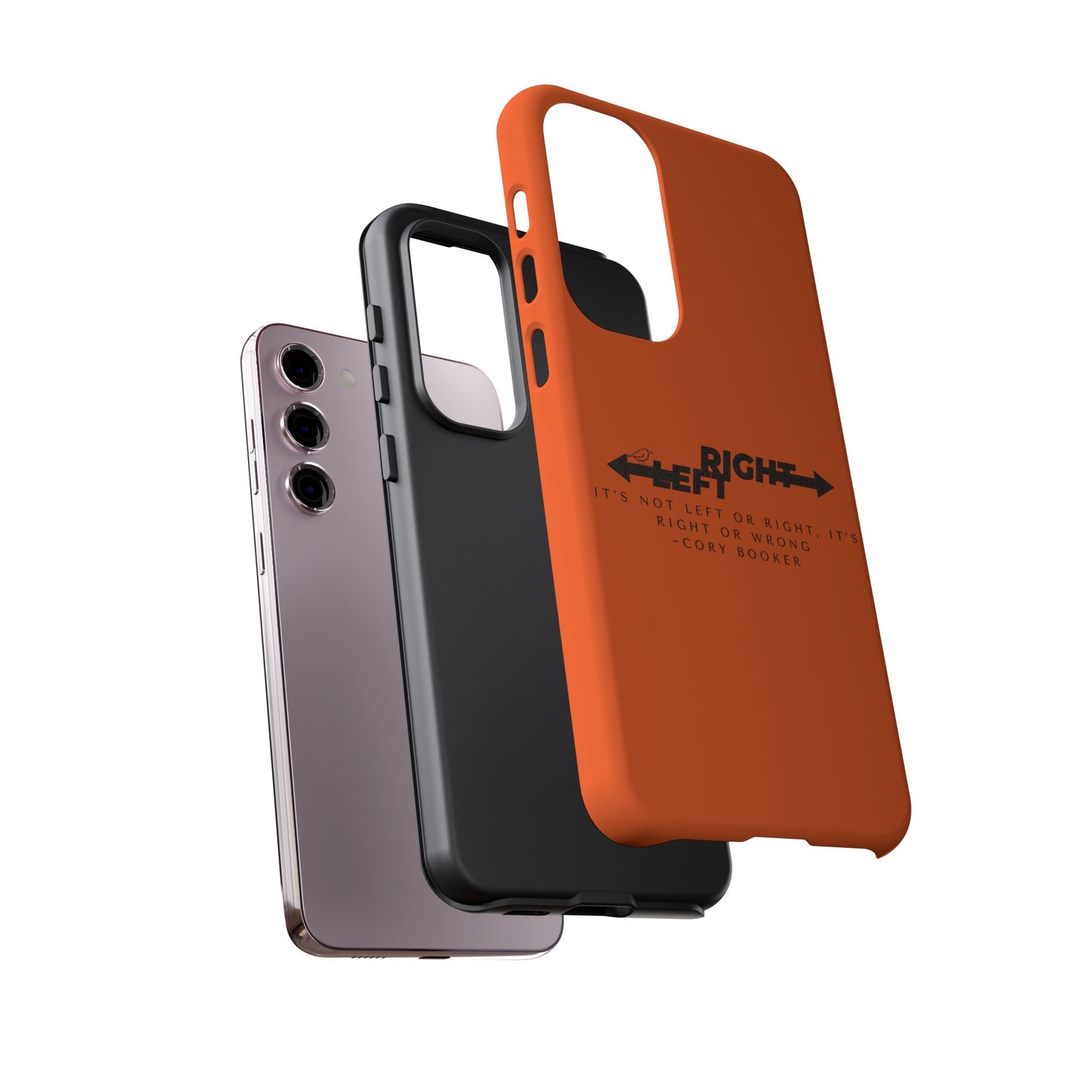 Phone Case - Right or Wrong Quote by Cory Booker